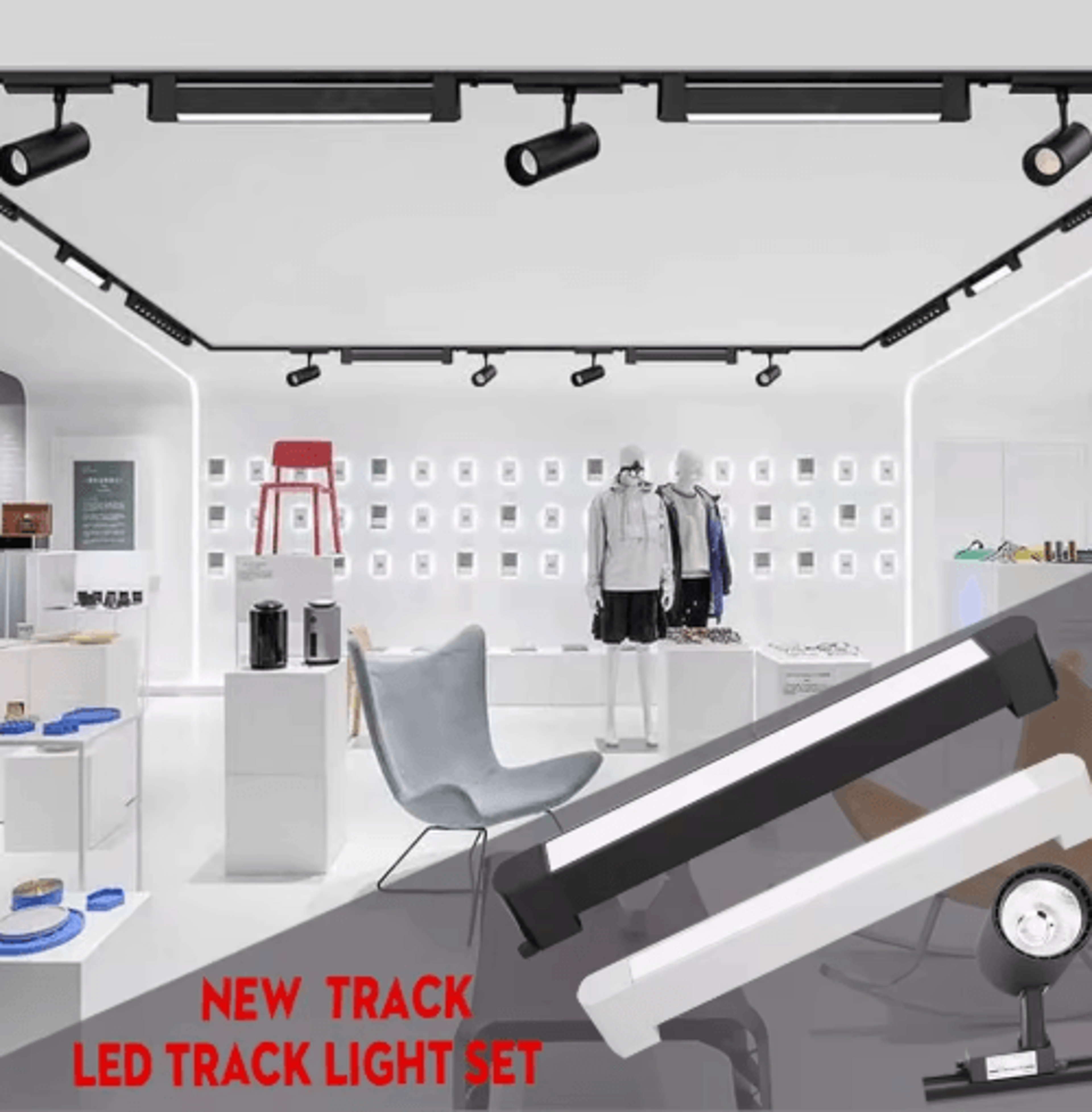 10W20W30W COB LED Track Spotlight  Modern Rail Lighting For Home  Shop 22