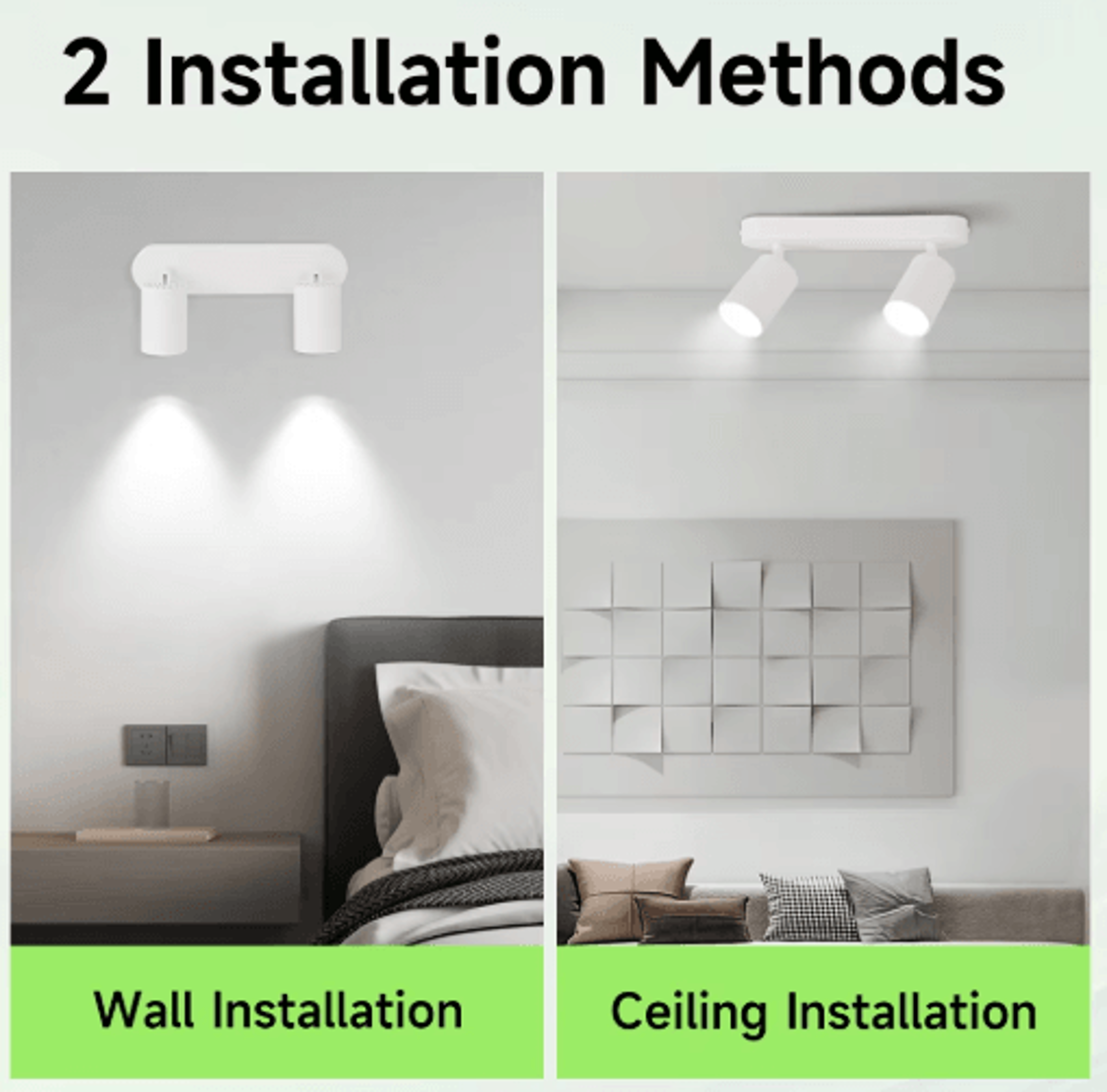 GU10 LED Ceiling Spotlight  Replaceable Bulb Track Light For Modern Home Lighting 8