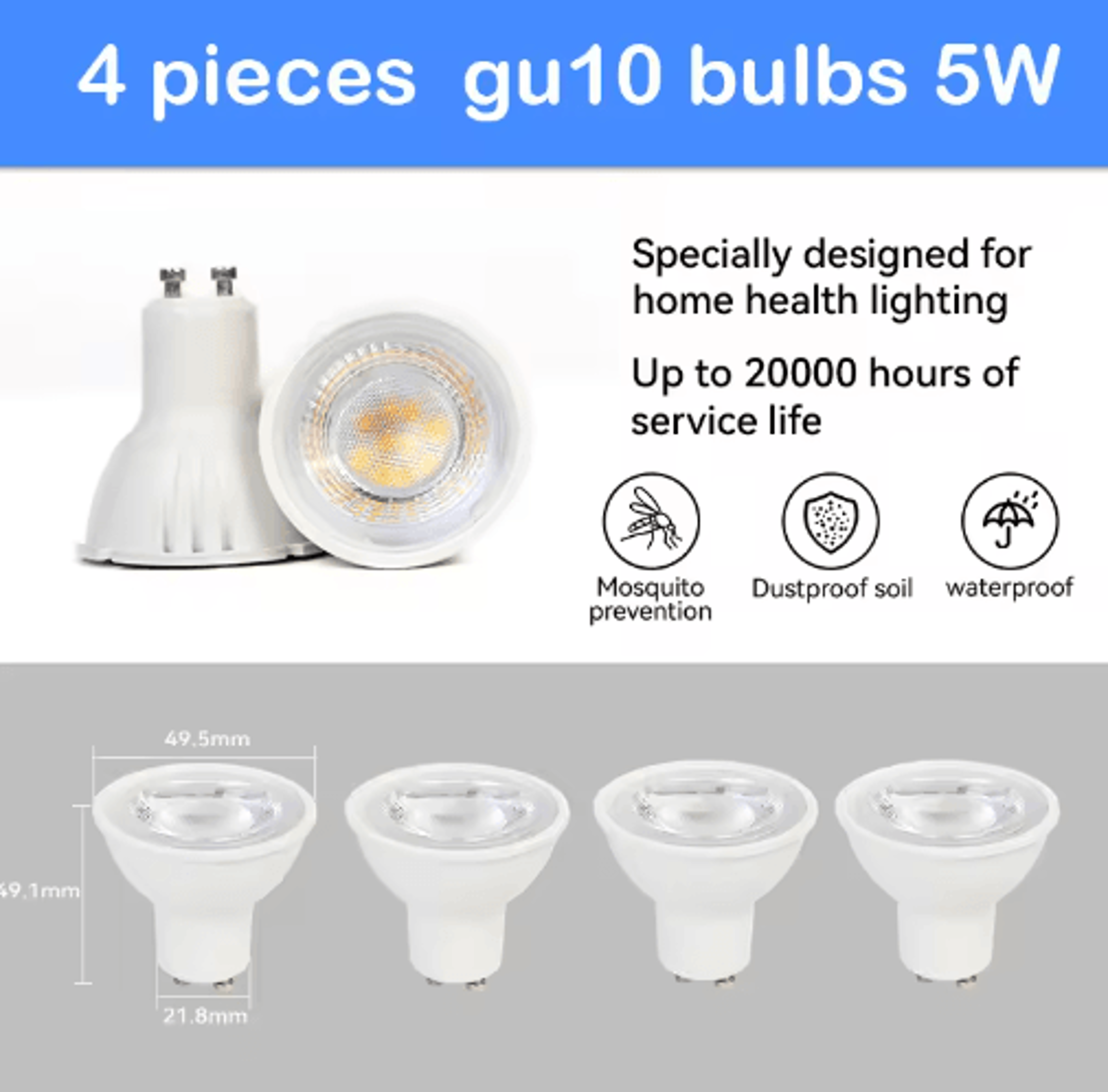 GU10 Dimmable LED Track Light  110V Smart Home Ceiling Rail Spotlight 5