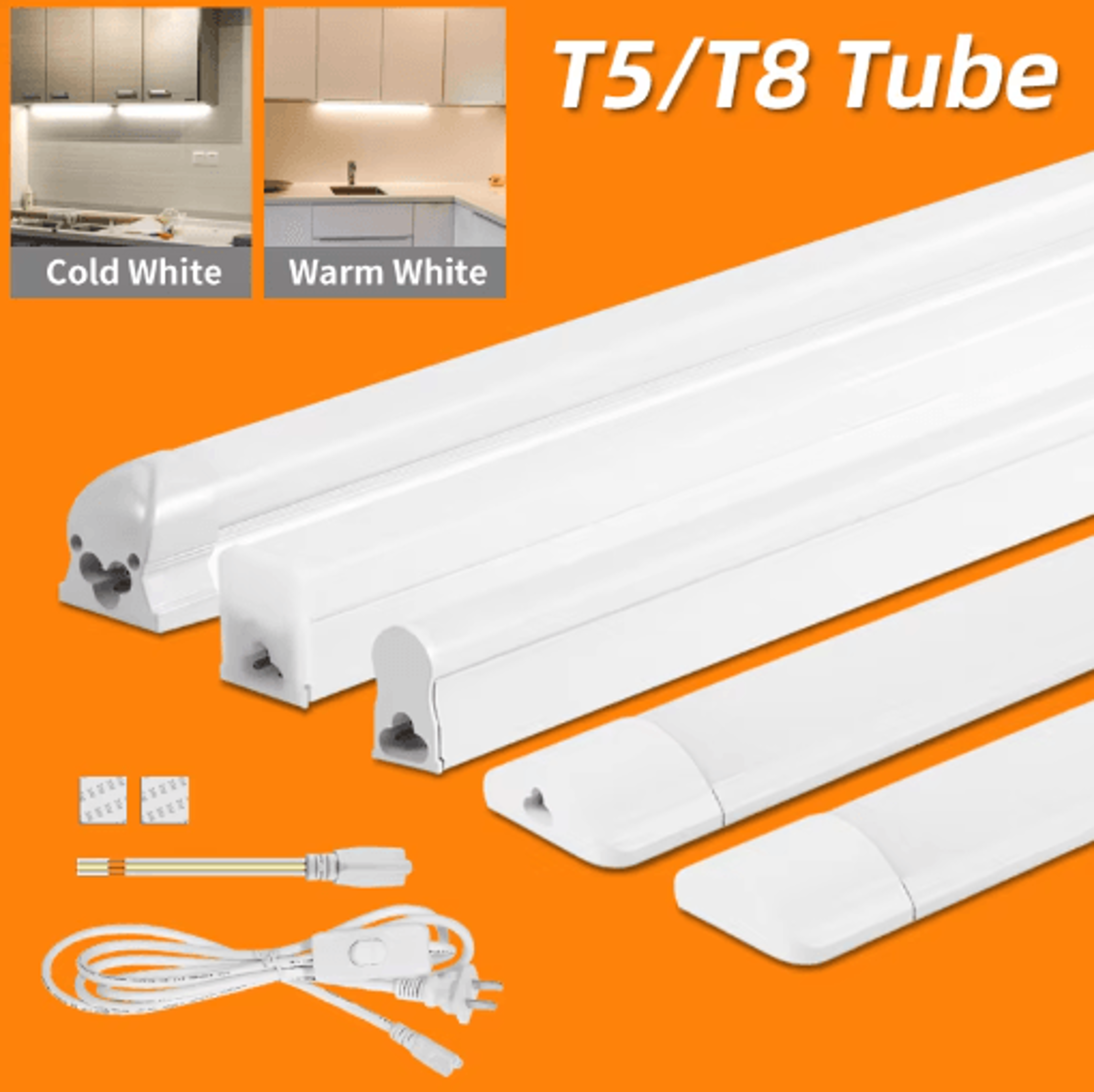 UltraThin LED Under Cabinet Light  10W20W Kitchen Tube Bar Lamp 0