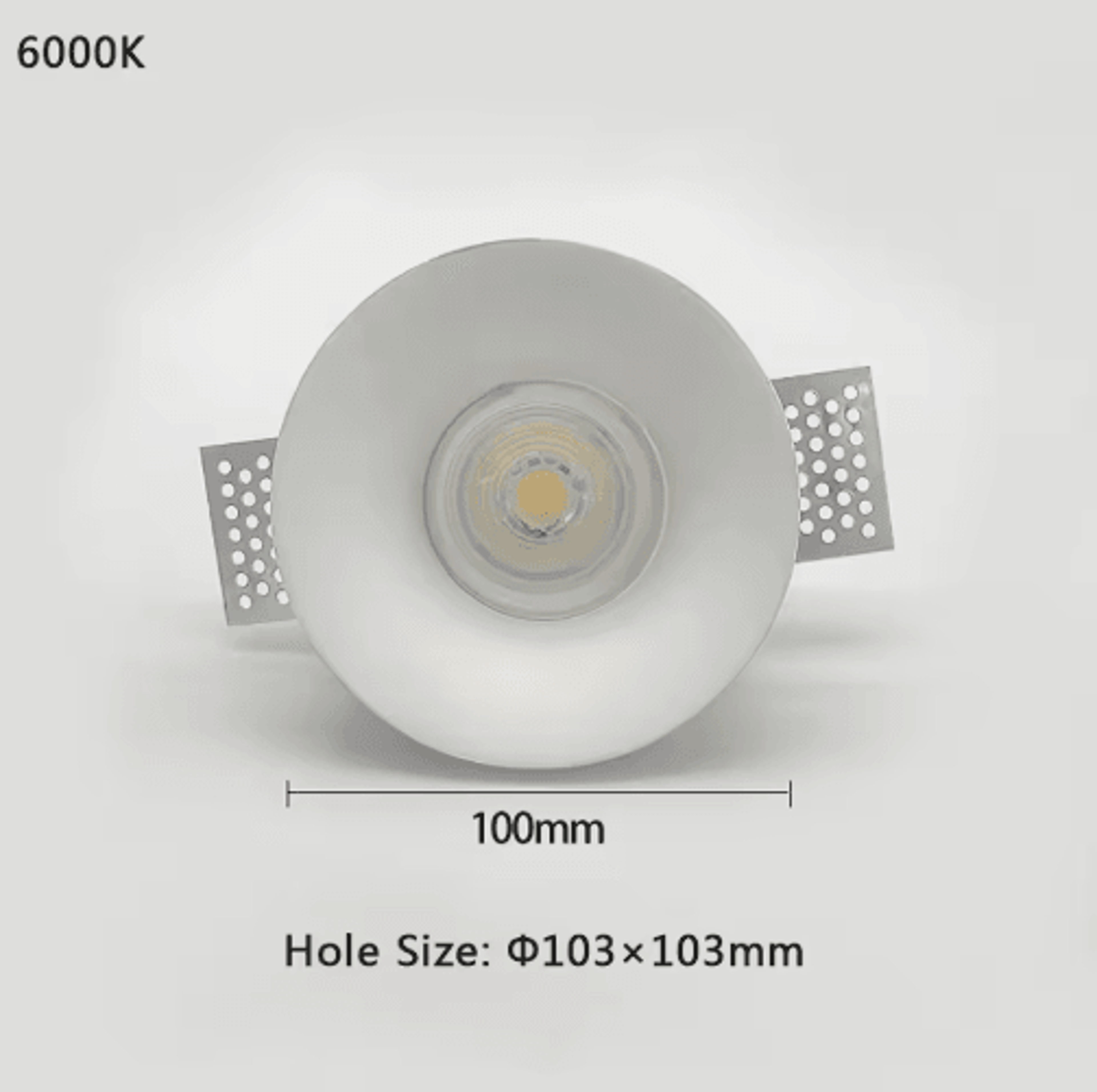 7W10W Recessed LED Ceiling Downlight  Round  Square Gypsum Spotlight 4