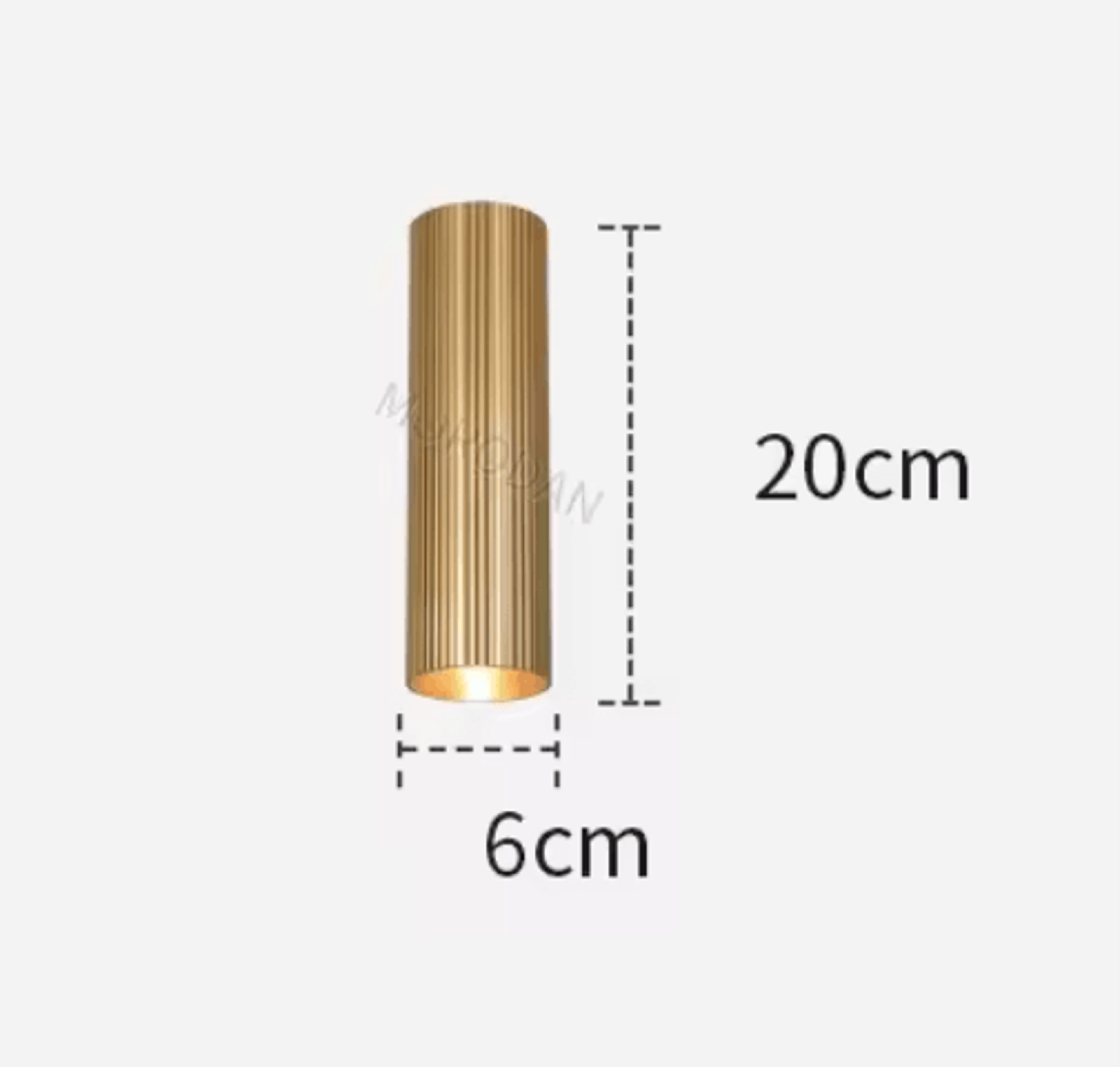 7W Gold LED Ceiling Spotlight  Modern 20CM30CM Indoor Downlight 4