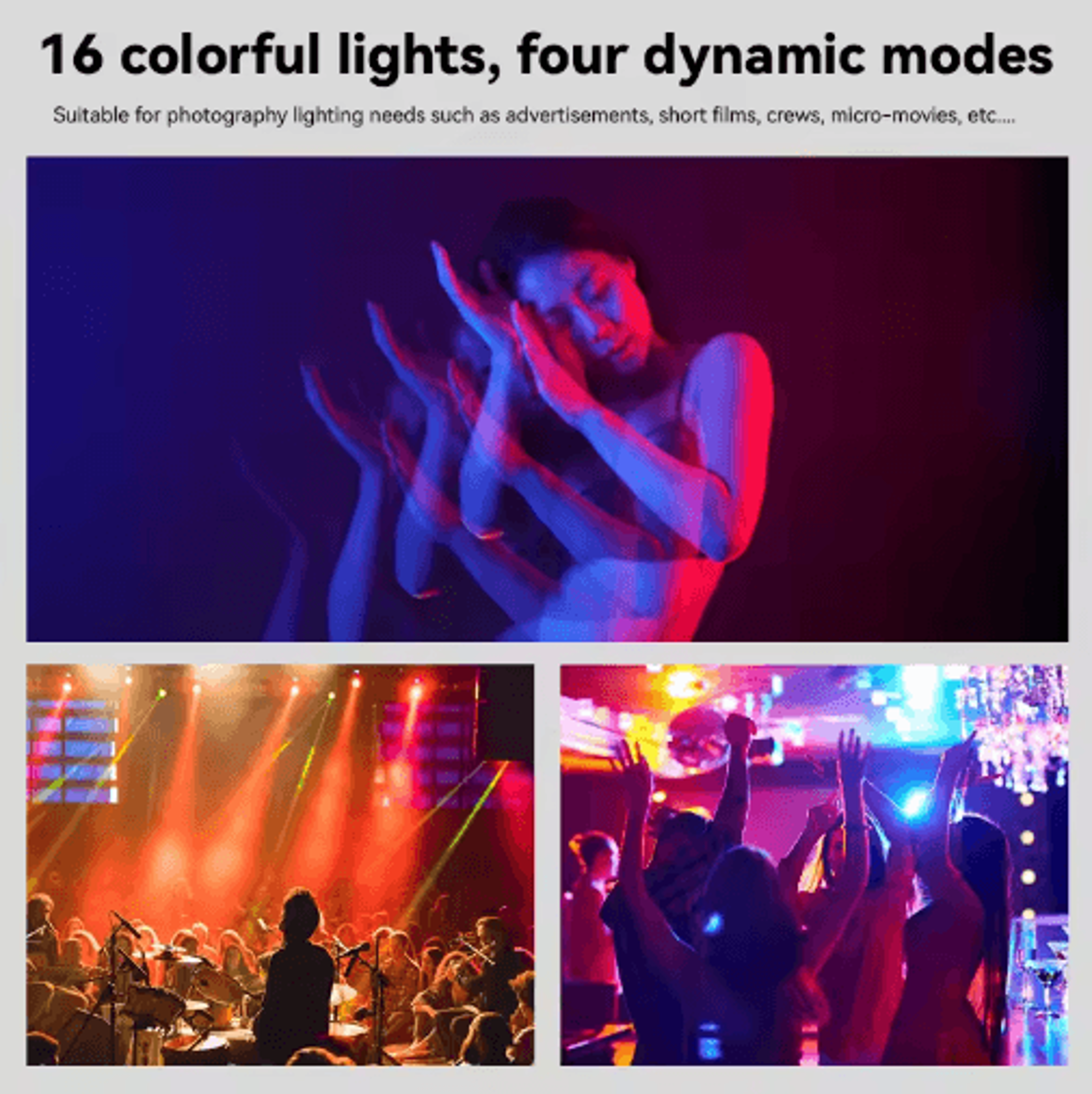 RGB LED Track Spotlight  Colorful Disco  Stage Ceiling Light 16