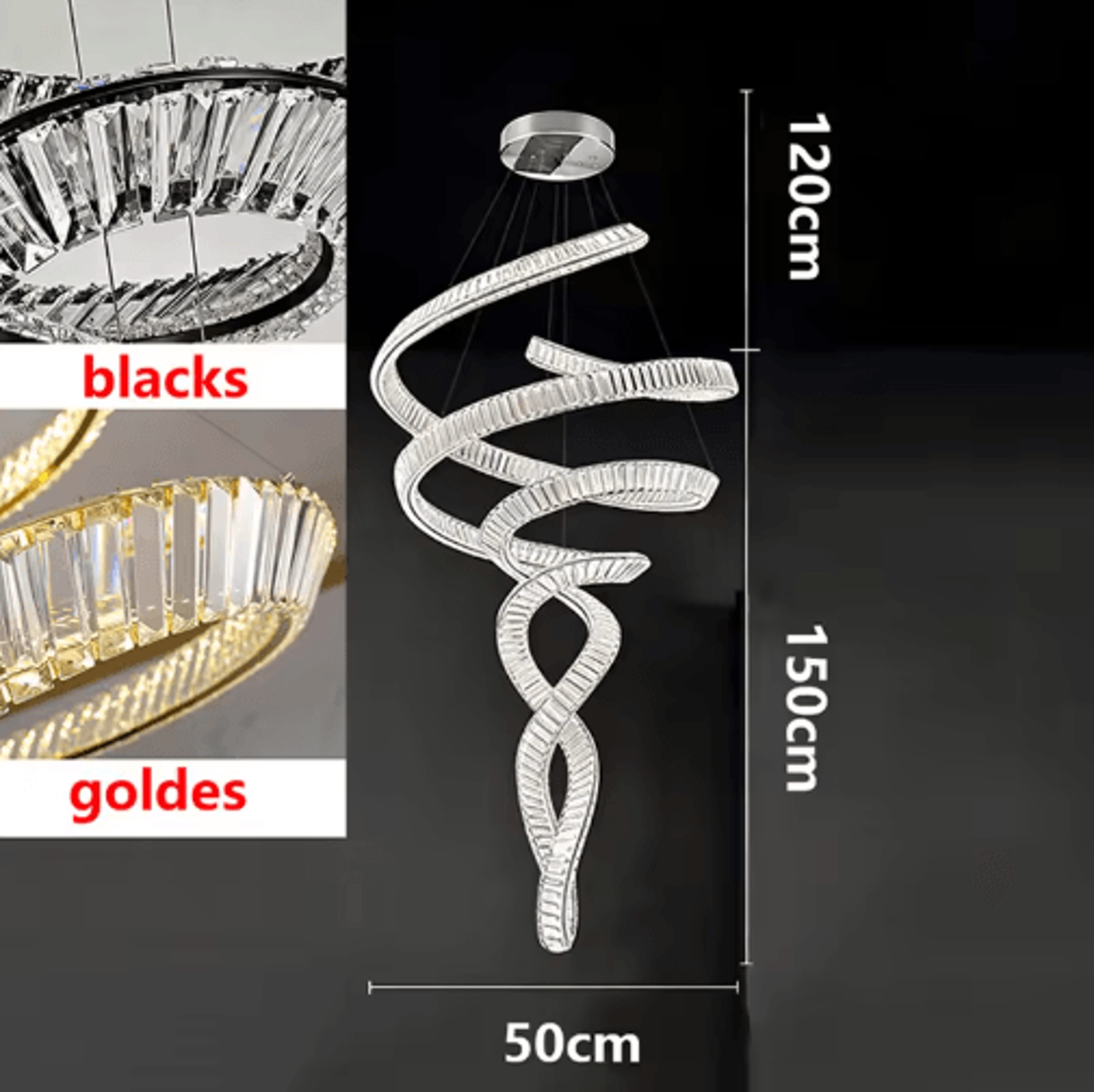 Modern LED Pendant Chandelier  Elegant Hanging Ceiling Light For Living  Dining Rooms 6