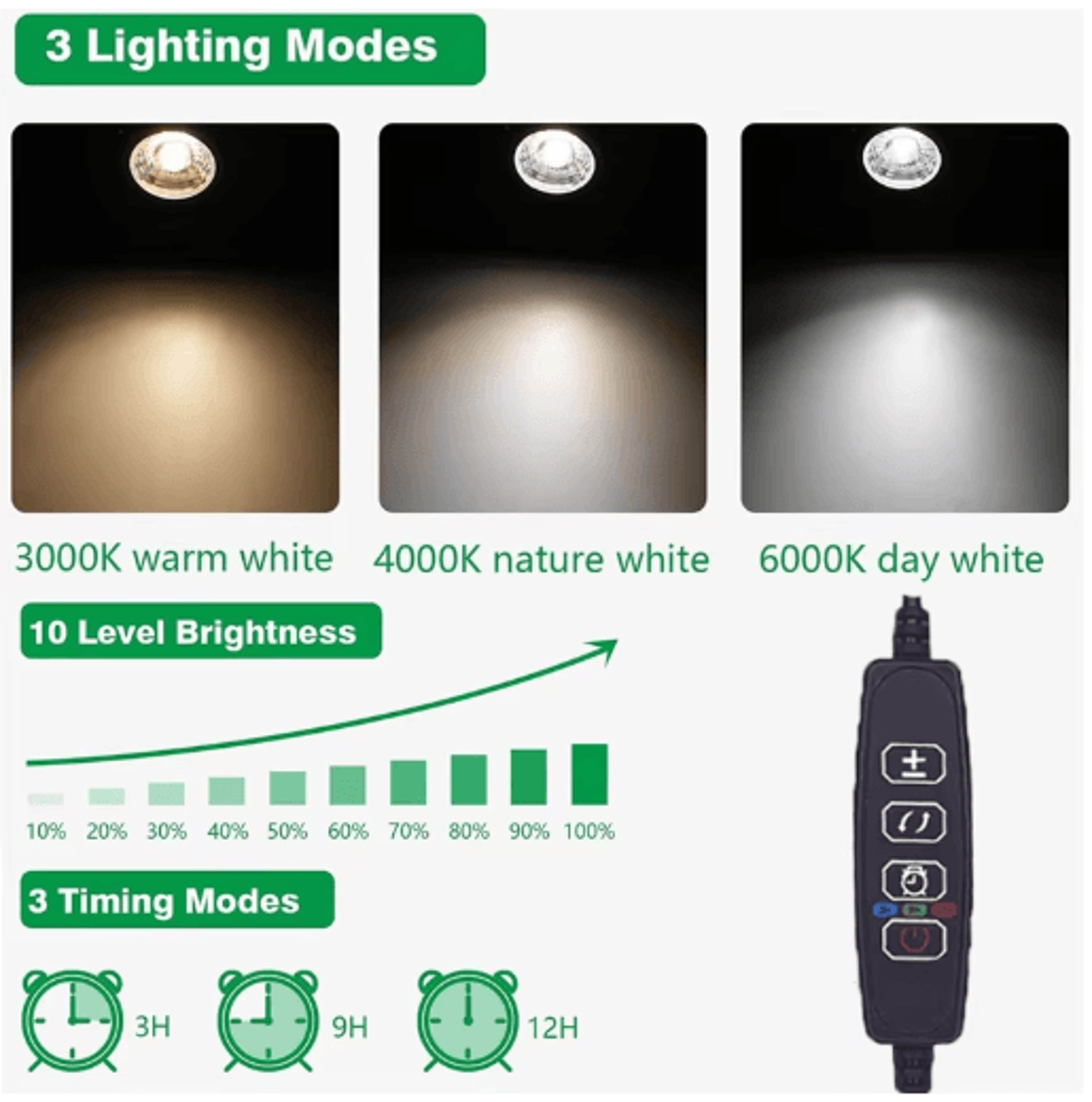 5W Dimmable LED Uplight Spotlight  Indoor Accent Light For Plants  Home Decor 6