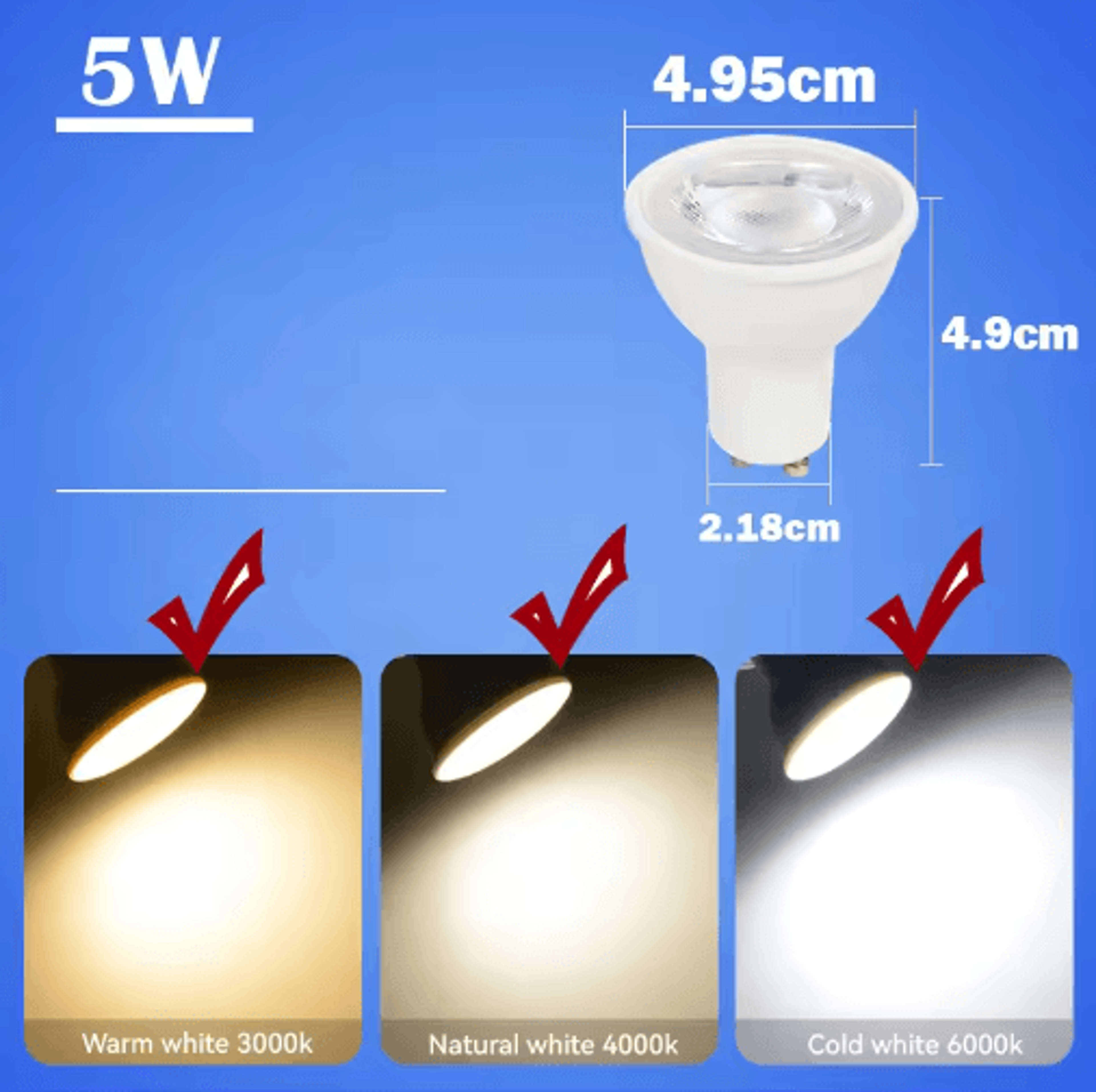 GU10 IP65 Waterproof Recessed Downlight  25W Max Ceiling Spotlight 3