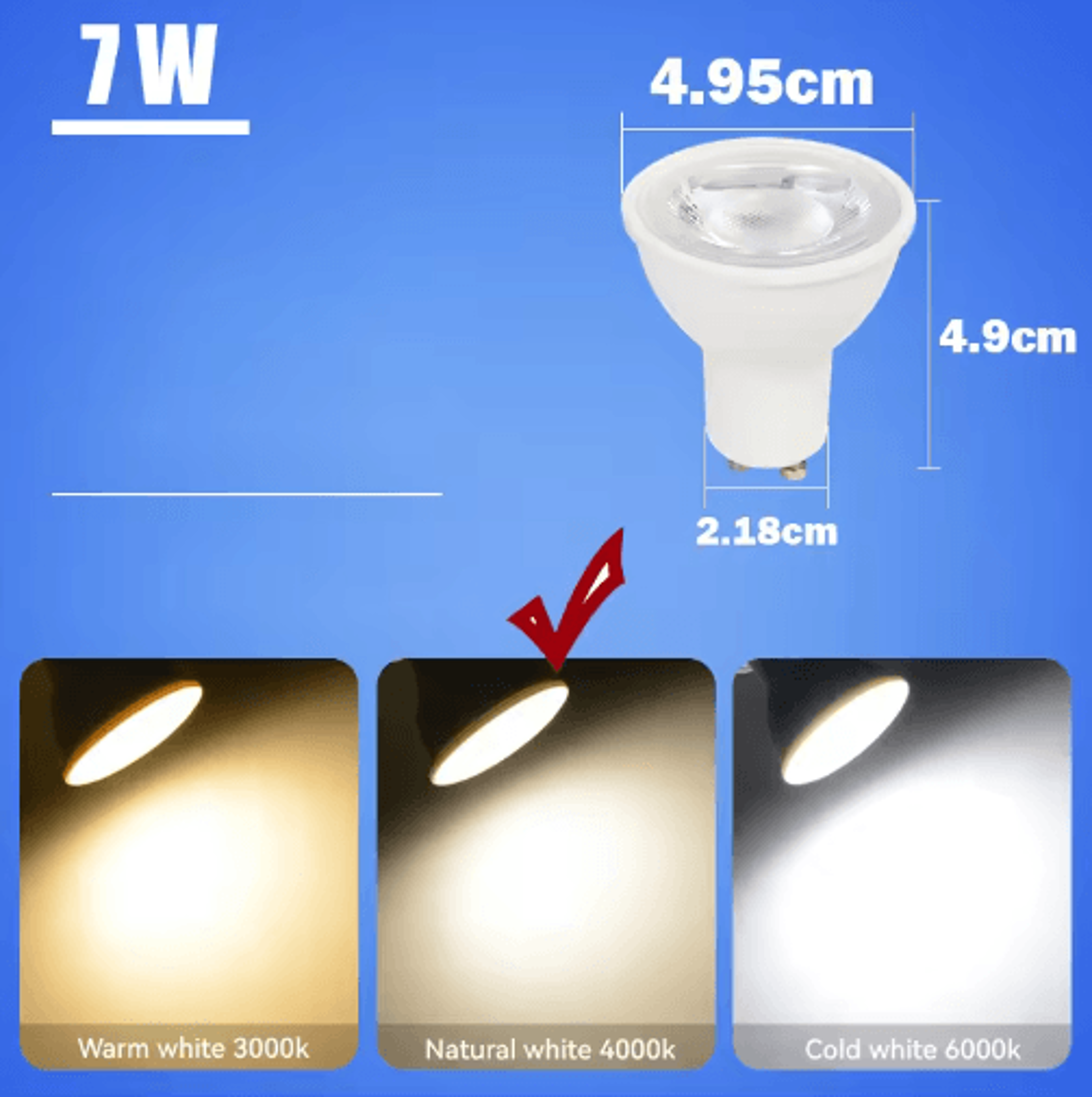 GU10 IP65 Waterproof Recessed Downlight  25W Max Ceiling Spotlight 1