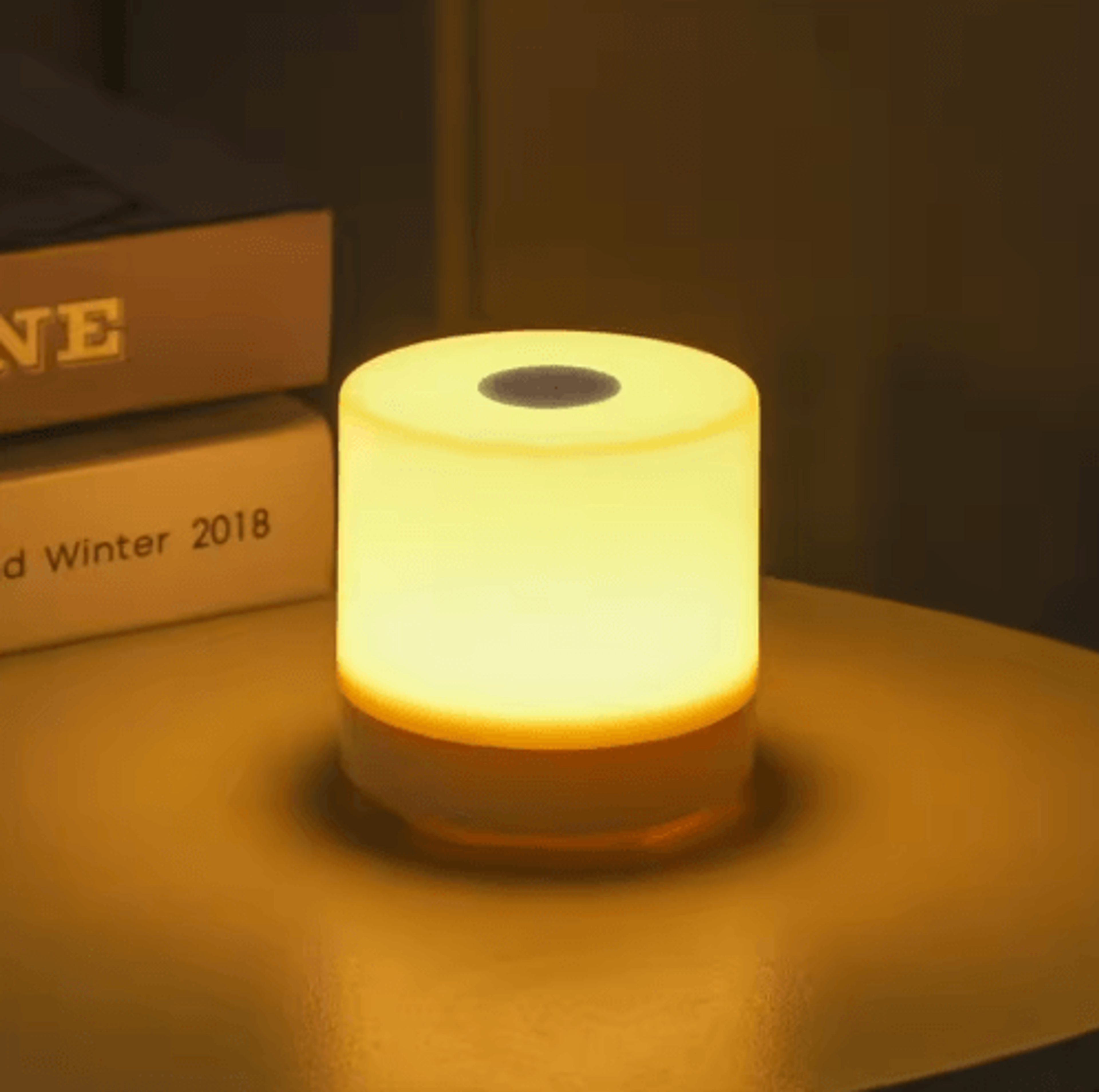 Rechargeable LED Night Light  USB Touch Lamp With 3 Color Modes 0