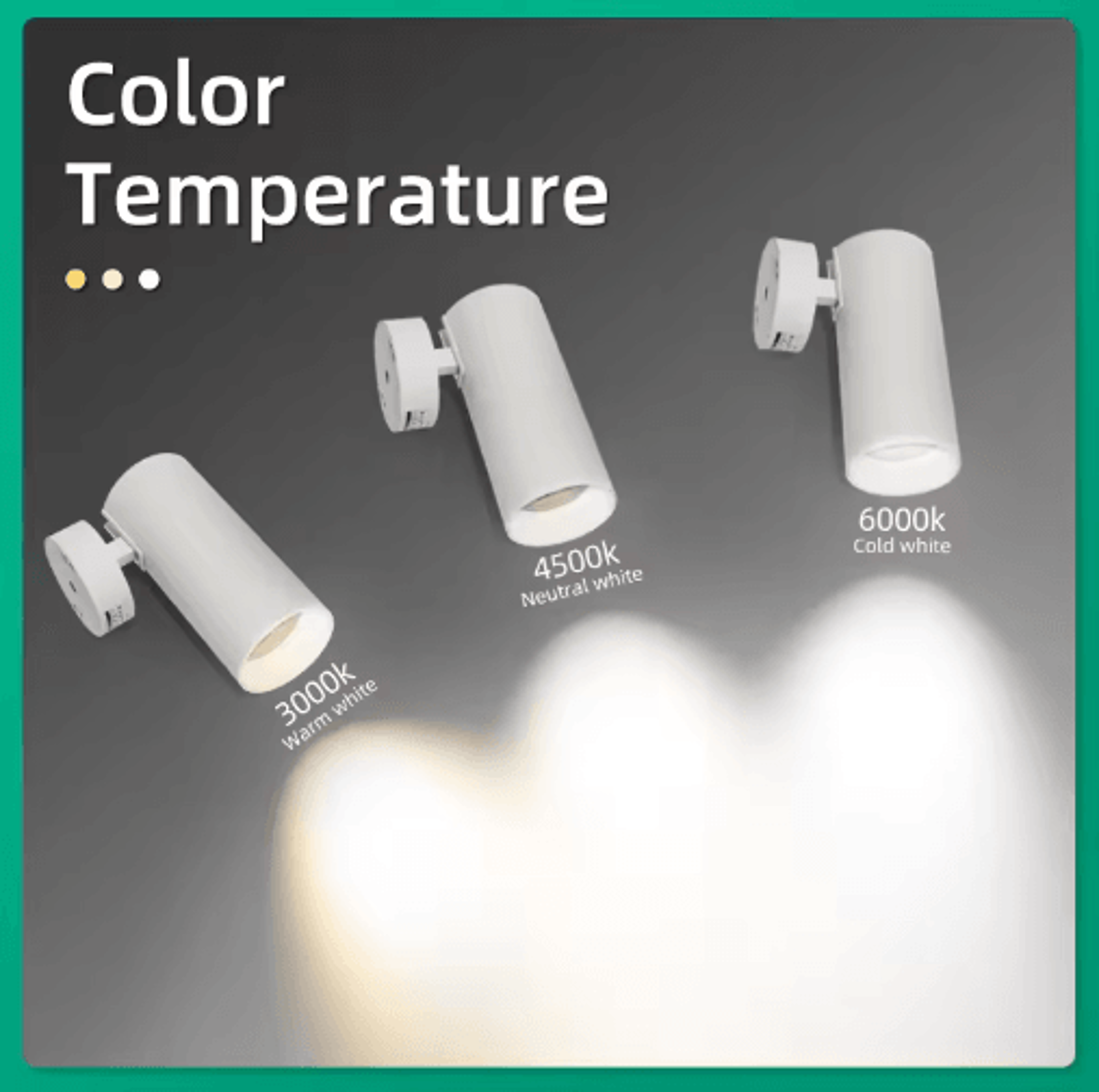 Tricolor LED Ceiling Spotlight  85265V Surface Mounted Downlight 10
