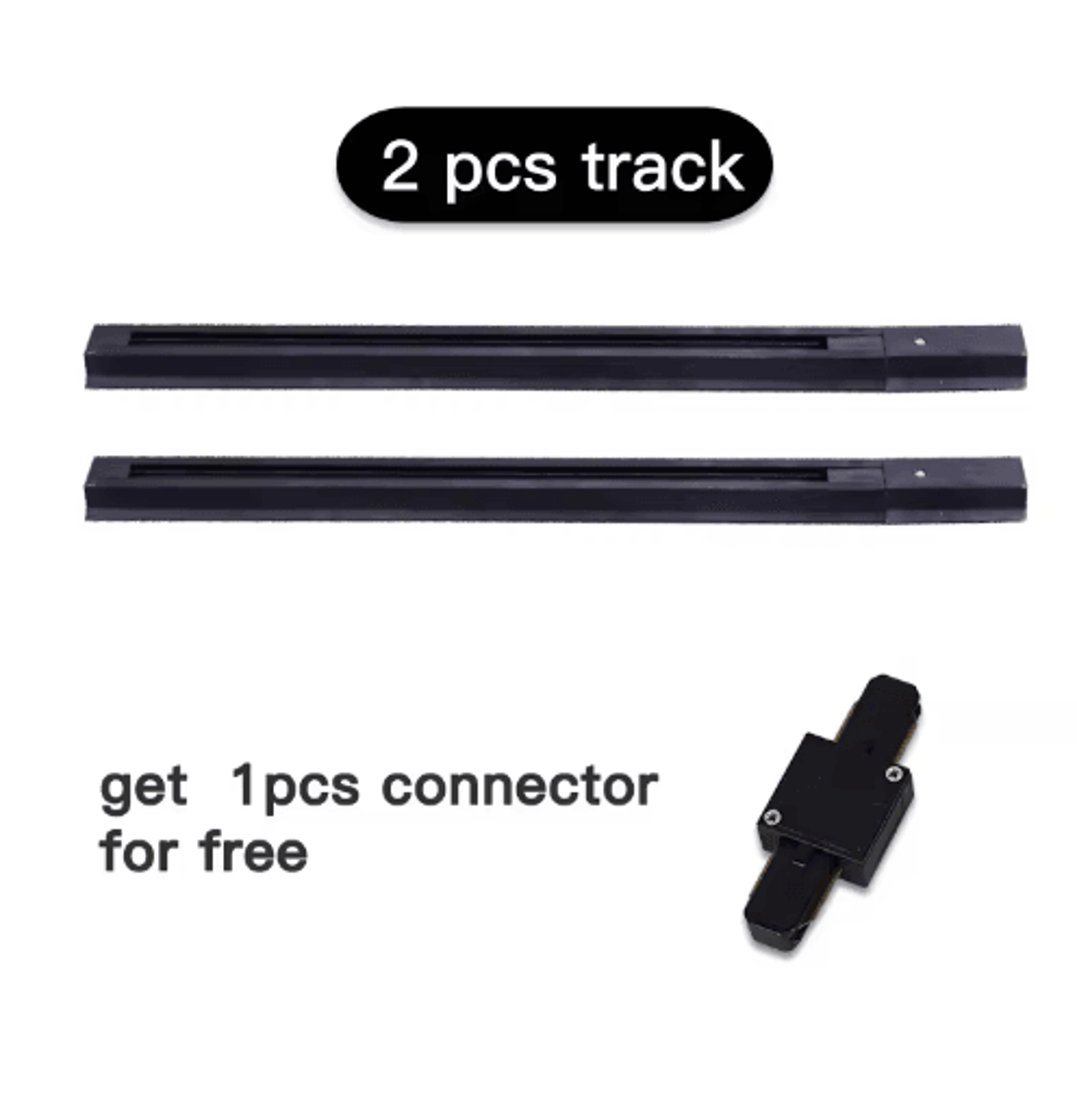 05M1M LED Track Rail Kit  Straight  LShaped Connectors For Ceiling Spotlights 3