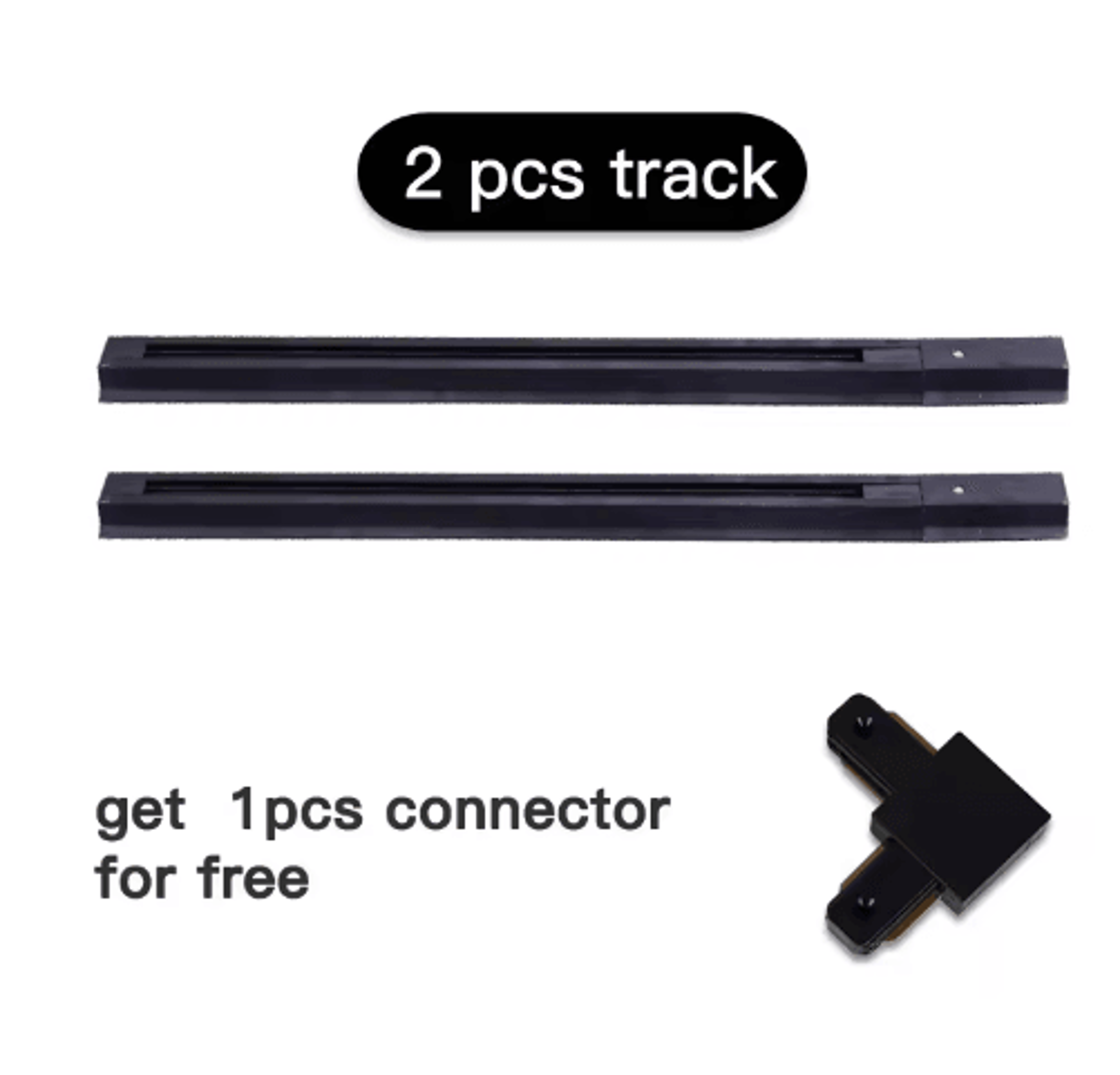 05M1M LED Track Rail Kit  Straight  LShaped Connectors For Ceiling Spotlights 7