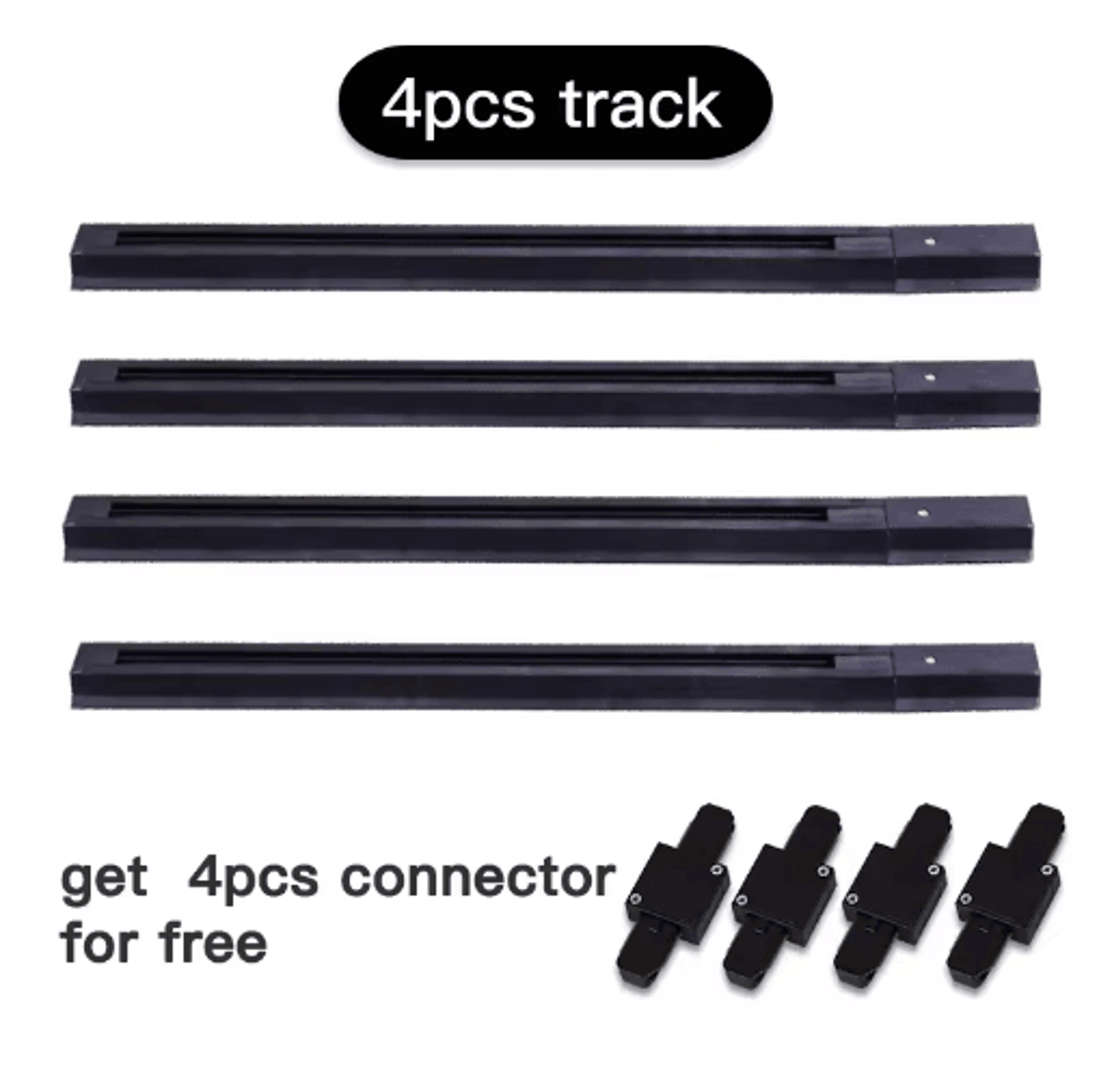 05M1M LED Track Rail Kit  Straight  LShaped Connectors For Ceiling Spotlights 19