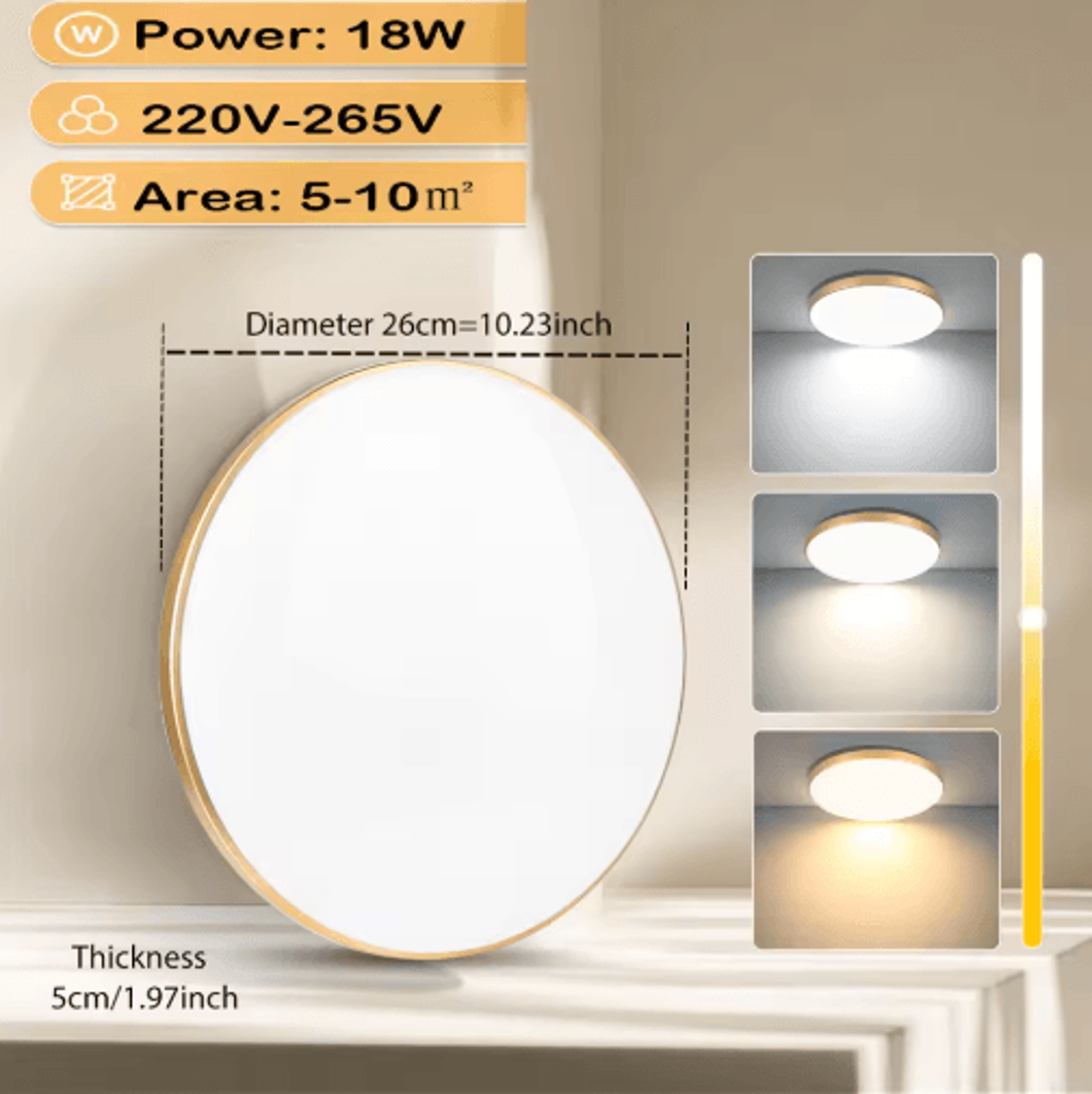 30W UltraThin LED Ceiling Panel Light  Modern Kitchen  Bathroom Lamp 6