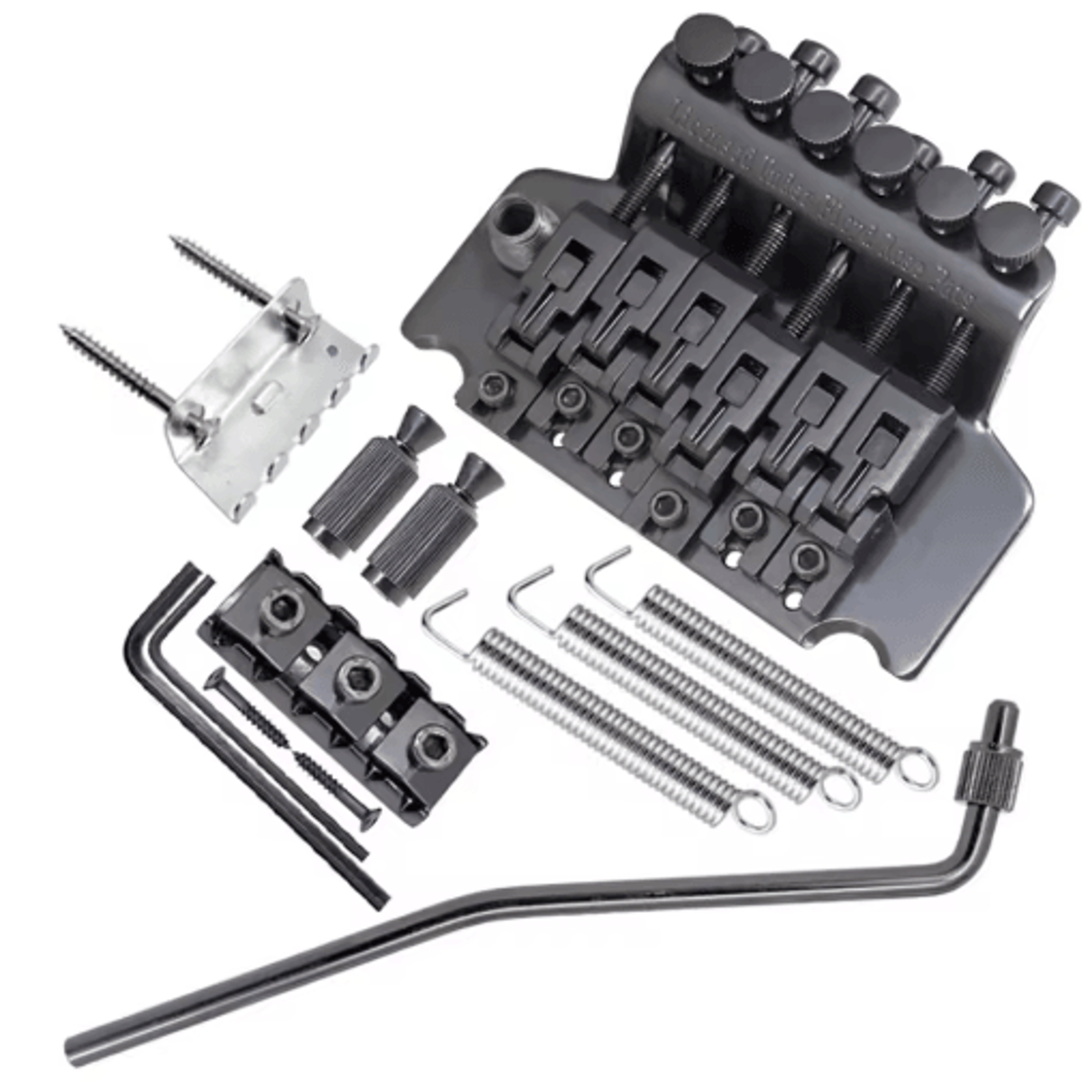 6String Electric Guitar Tremolo Bridge  Double Roller Tailpiece Saddle Replacement 2