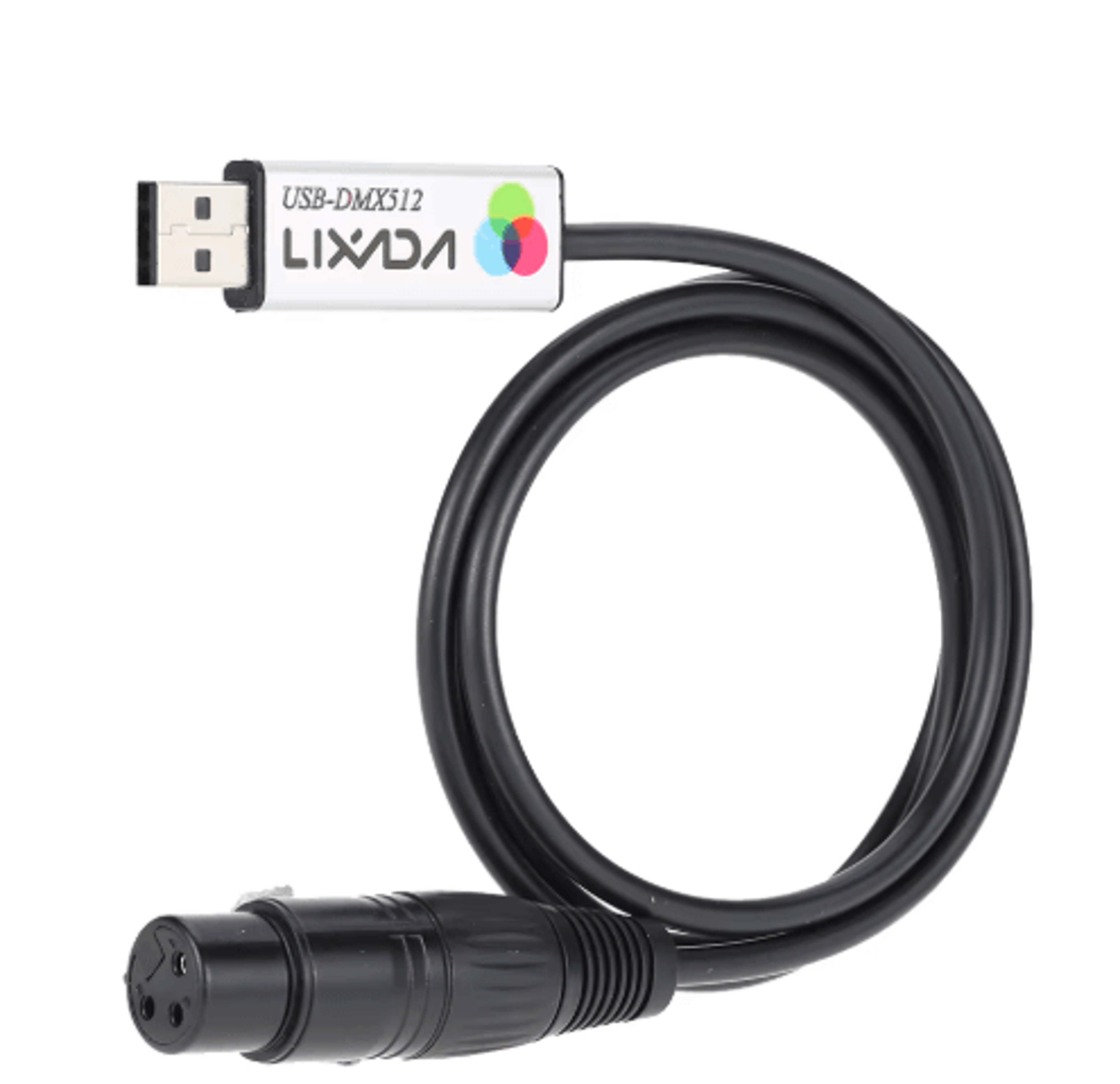 USB To DMX512 Interface Adapter  PC Stage Lighting Controller For LED Lights 0