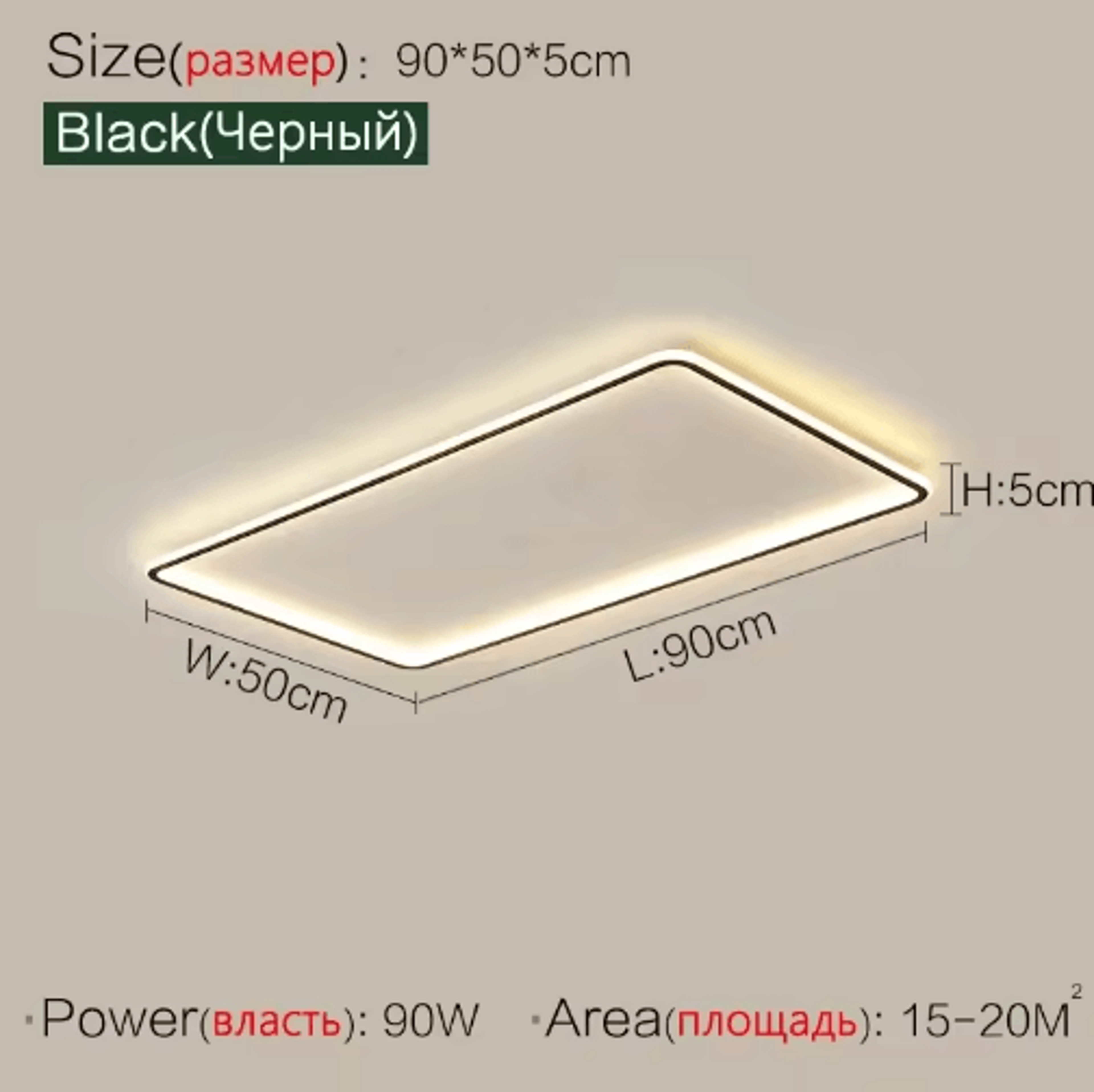 AuroraRealm UltraThin LED Ceiling Light  Modern Remote Control Lamp For Home 7