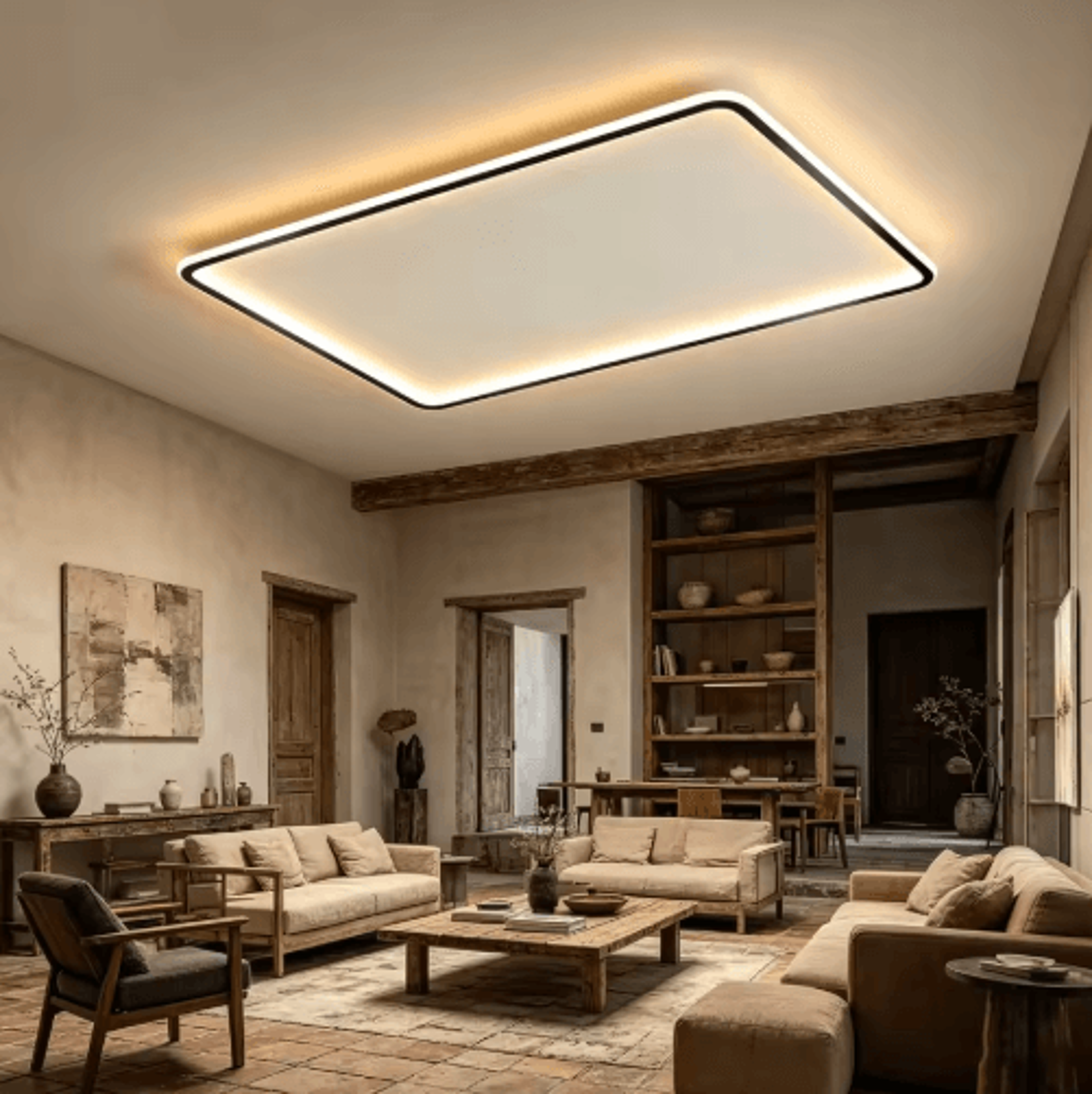 AuroraRealm UltraThin LED Ceiling Light  Modern Remote Control Lamp For Home 0