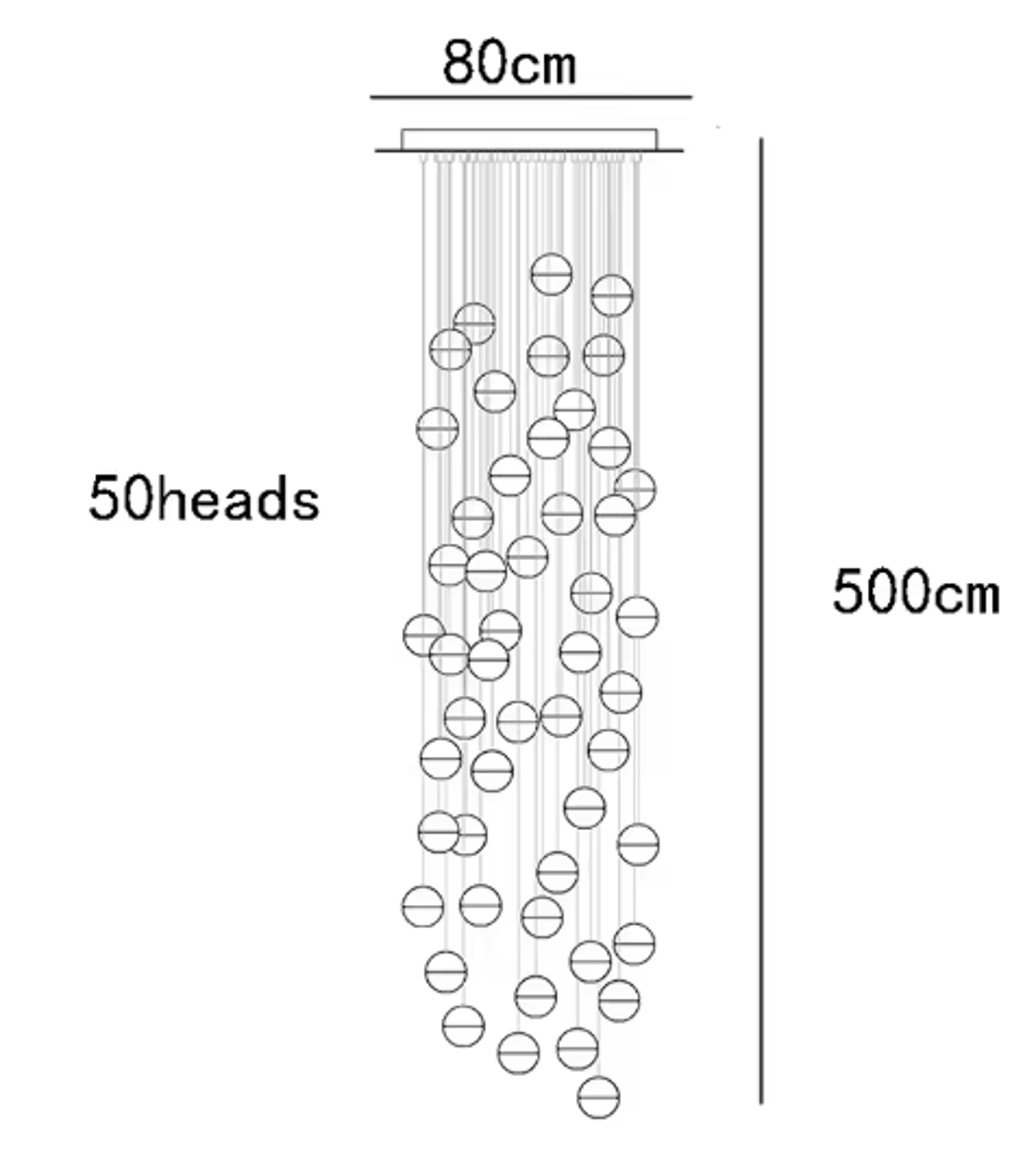 Modern Decorative Chandelier  Elegant Indoor Ceiling Light For Staircase Living Room  Dining Room 1
