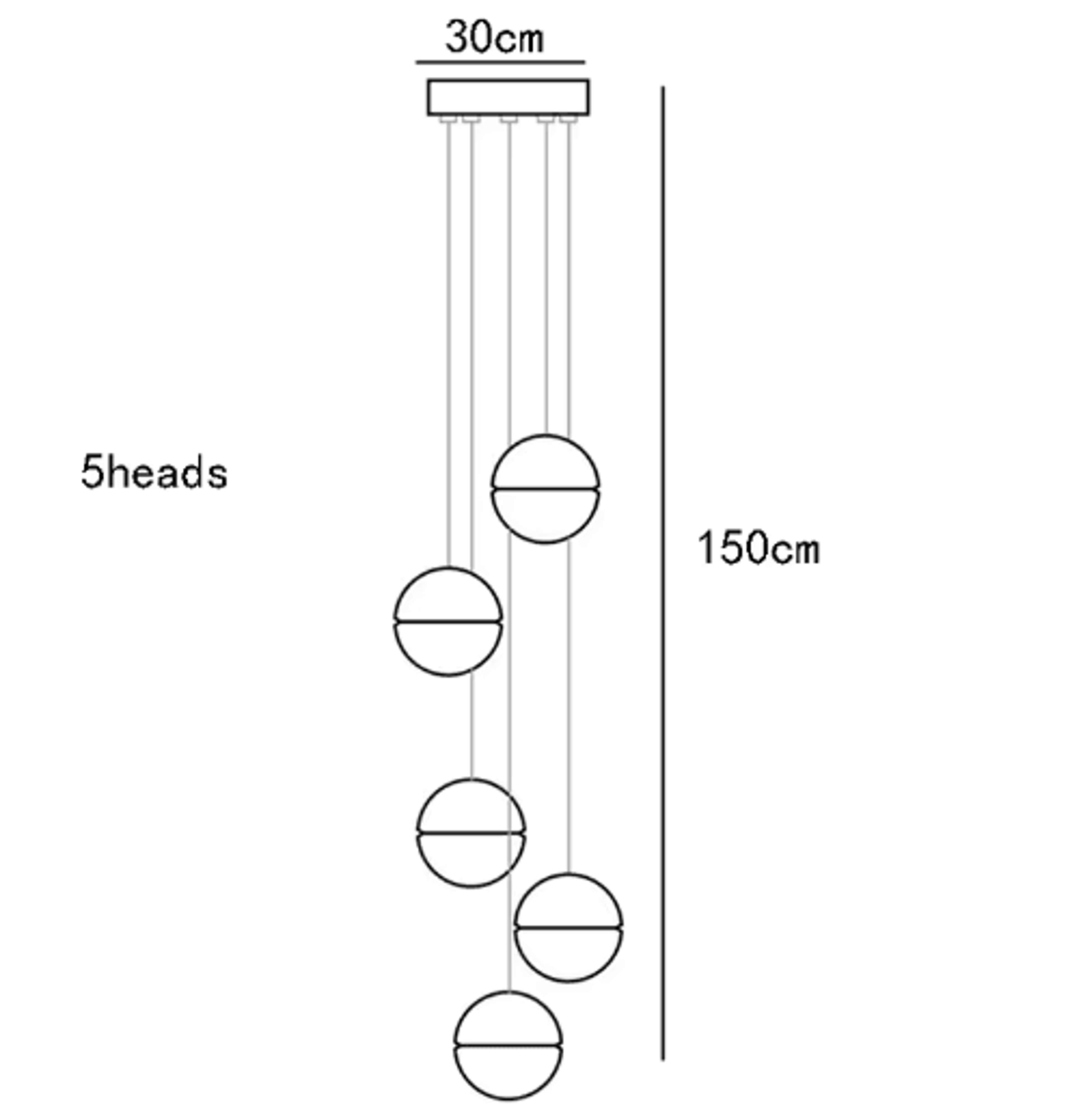 Modern Decorative Chandelier  Elegant Indoor Ceiling Light For Staircase Living Room  Dining Room 4