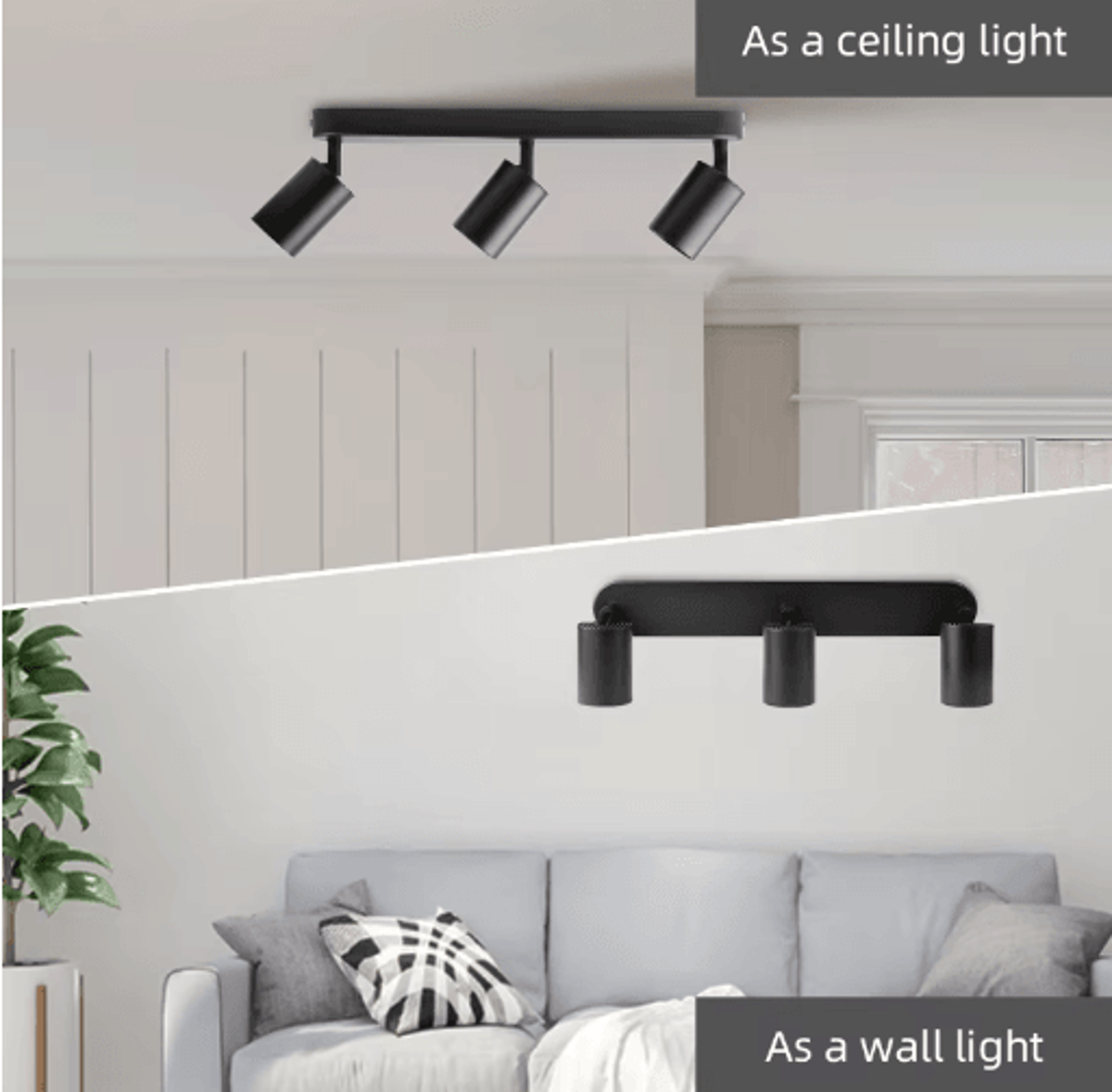 GU10 LED Track Spotlight  3Color COB Ceiling Light For Home  Commercial Spaces 13