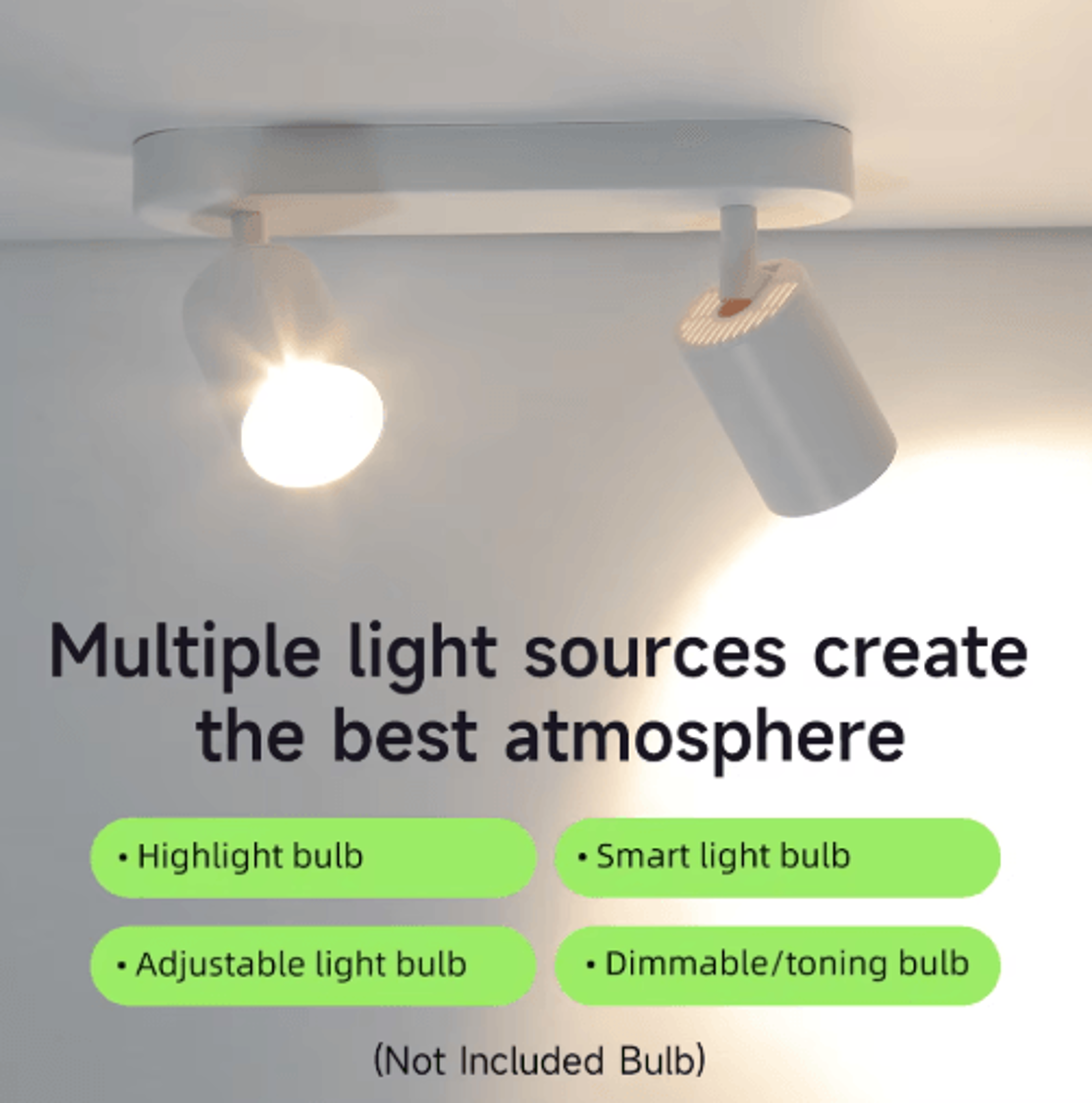 GU10 LED Ceiling Spotlight  Modern Replaceable Bulb Track Light For Home 6