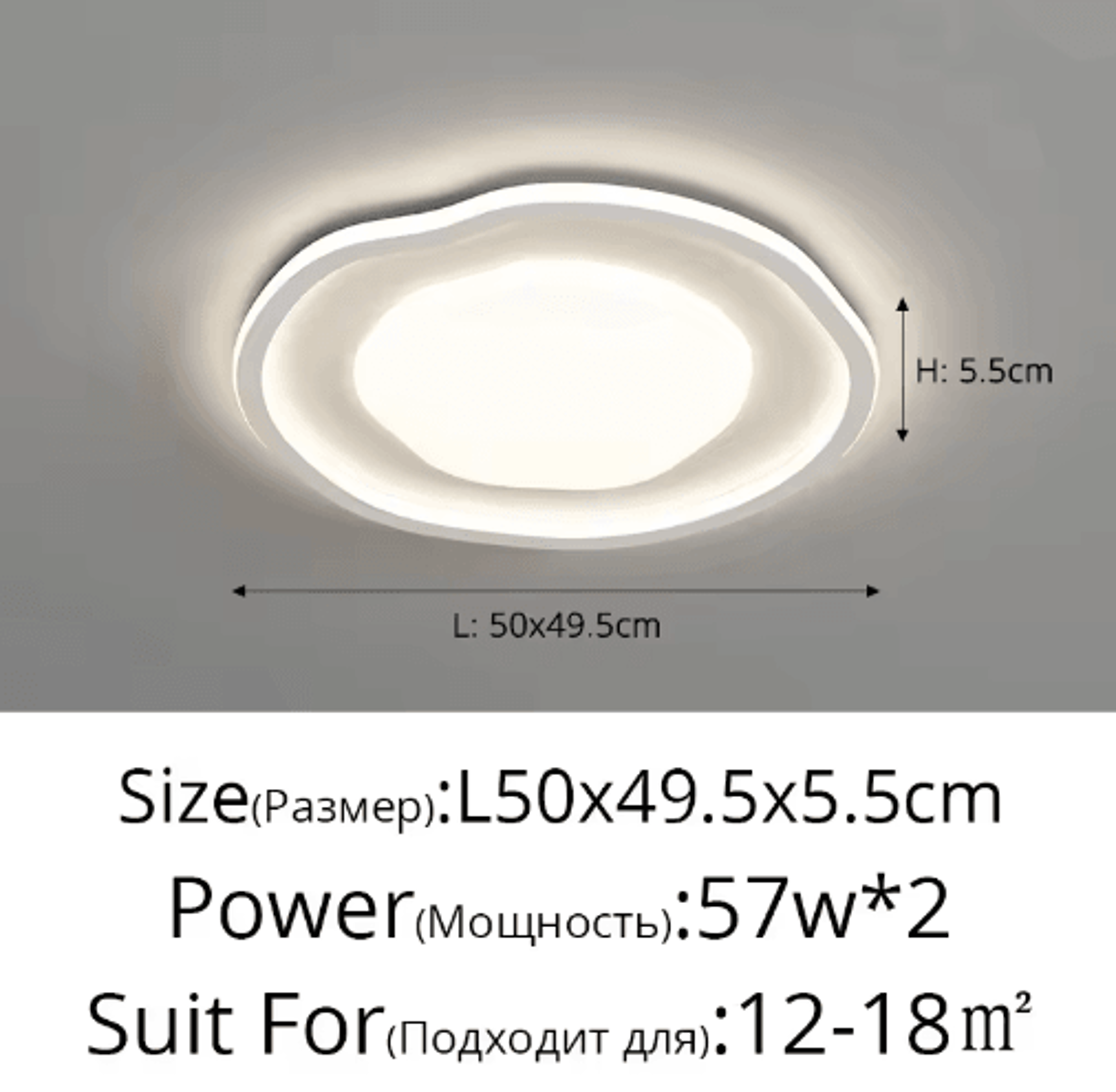 UltraThin Modern LED Ceiling Light  Luxury Decorative Lamp For Living Room  Bedroom 7