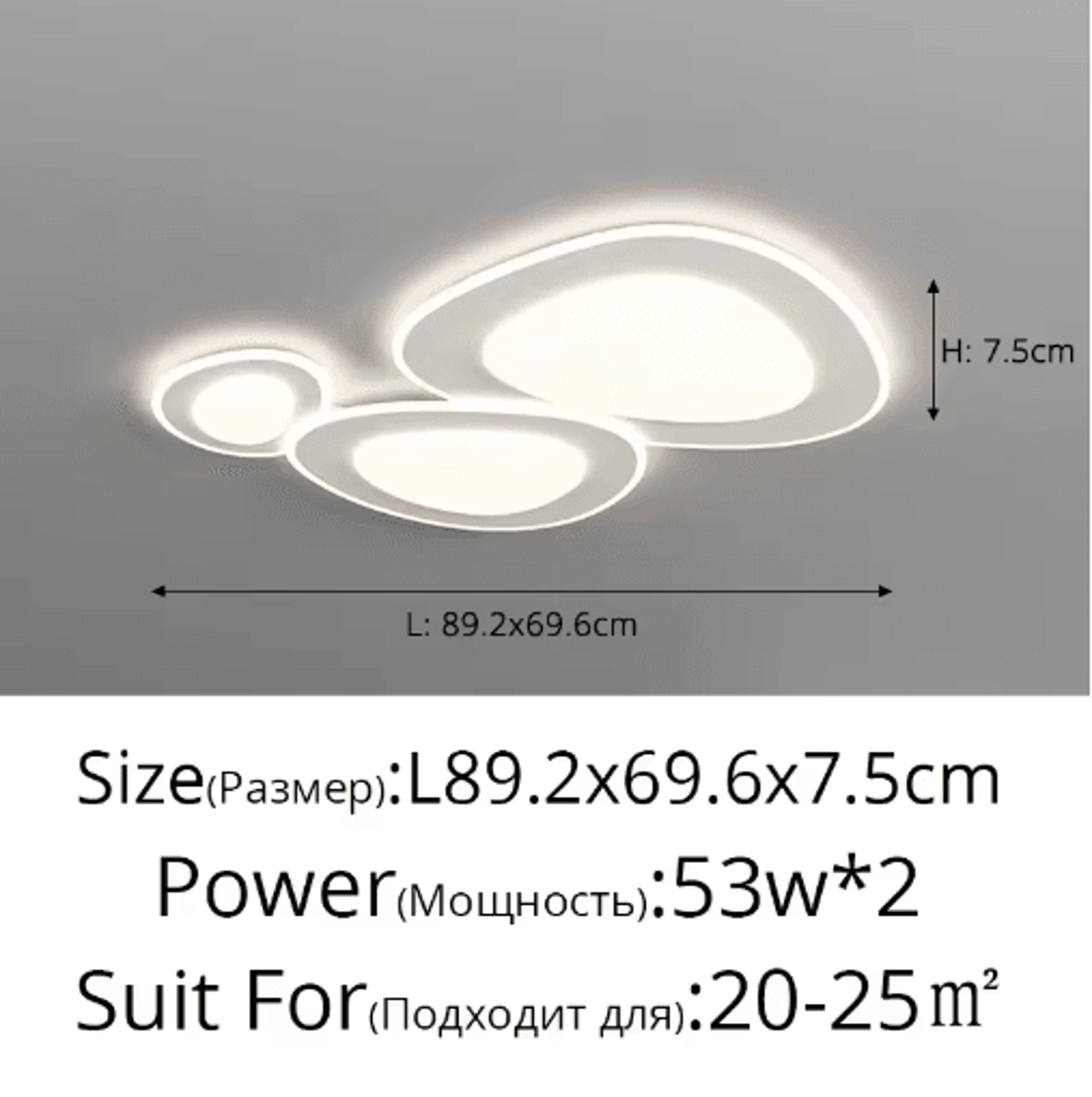 UltraThin Modern LED Ceiling Light  Luxury Decorative Lamp For Living Room  Bedroom 1