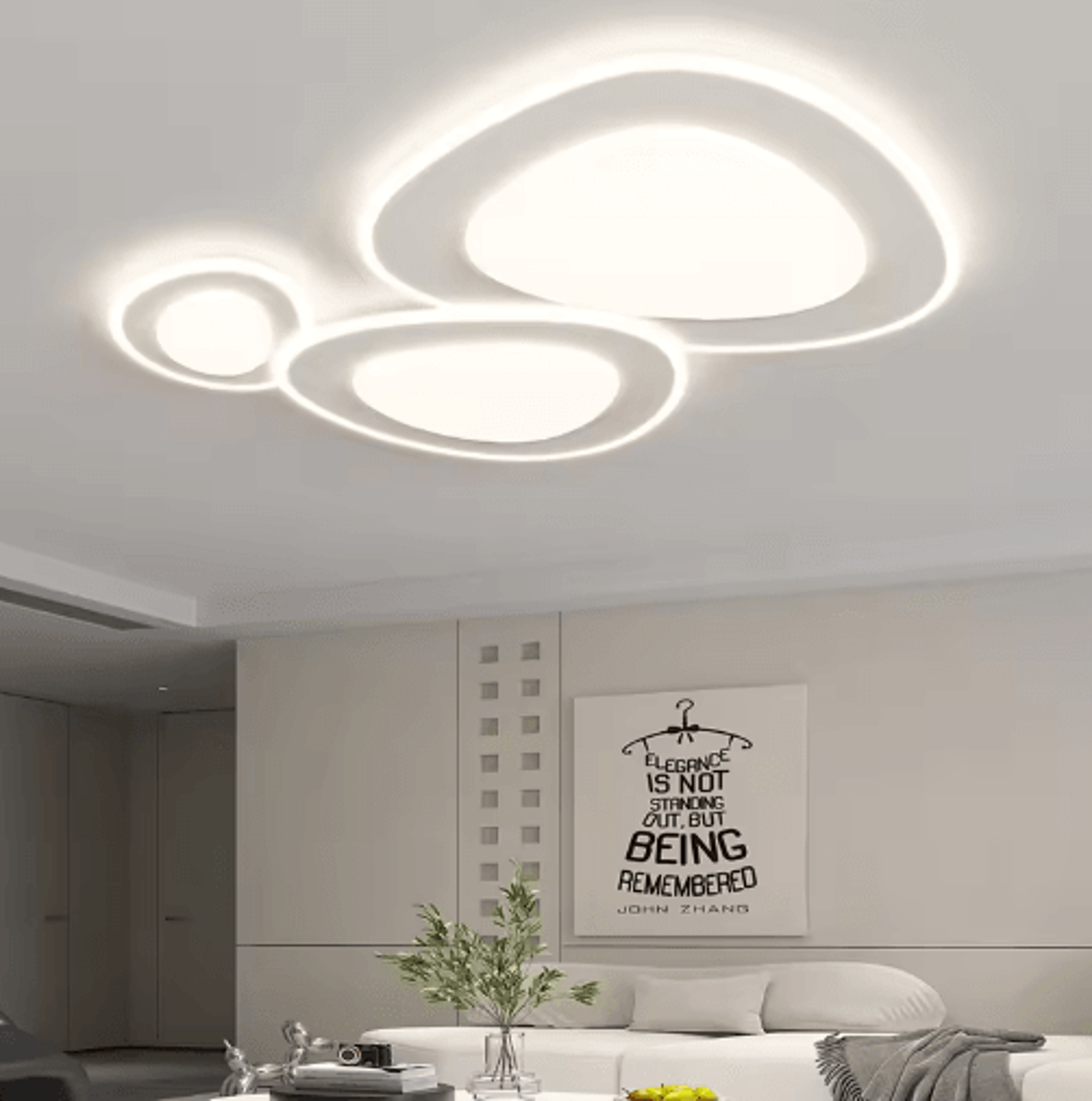 UltraThin Modern LED Ceiling Light  Luxury Decorative Lamp For Living Room  Bedroom 0