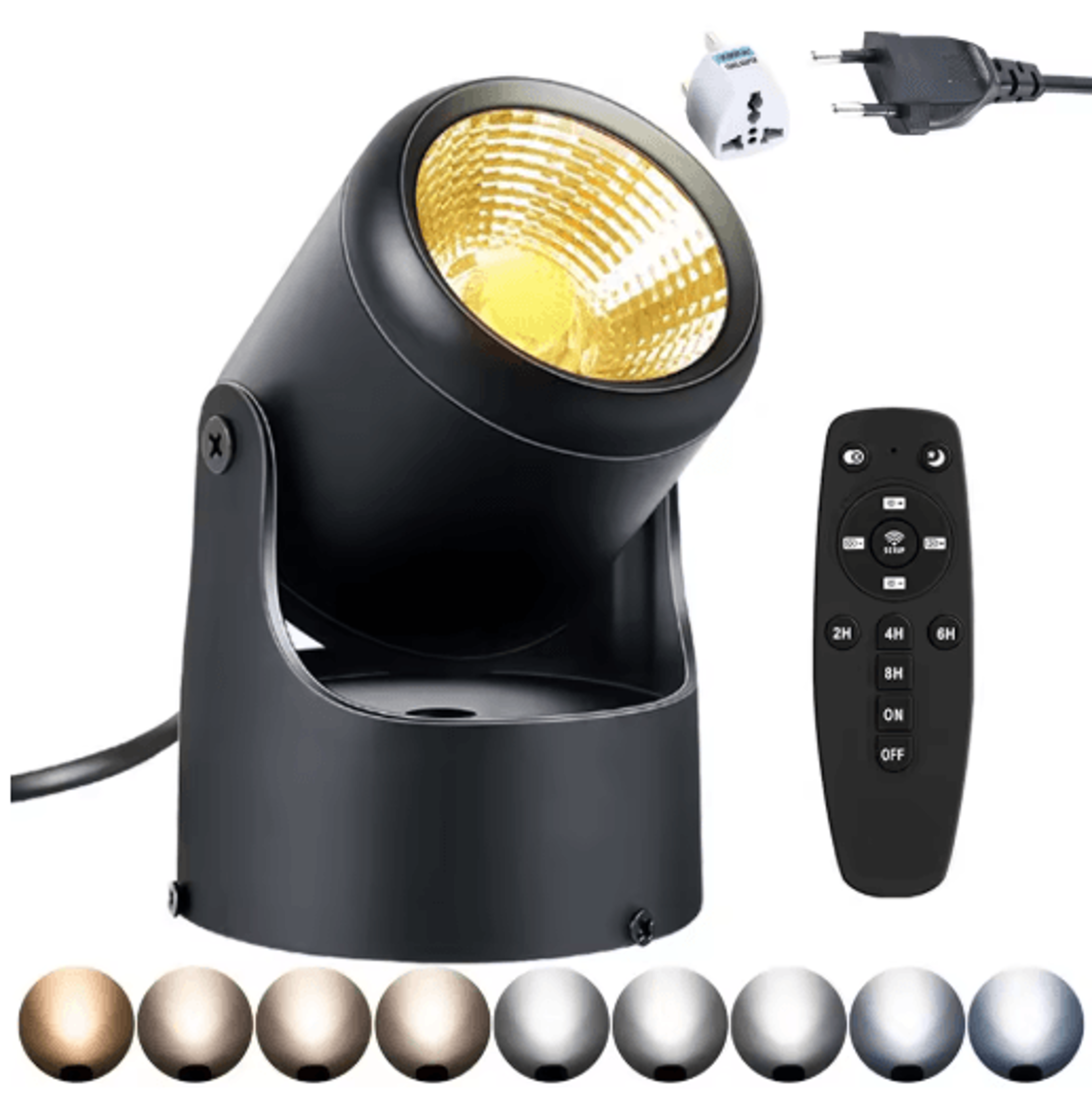10W LED Indoor Spotlight  Remote Control Dimmable Accent Light For Plants  Artwork 4