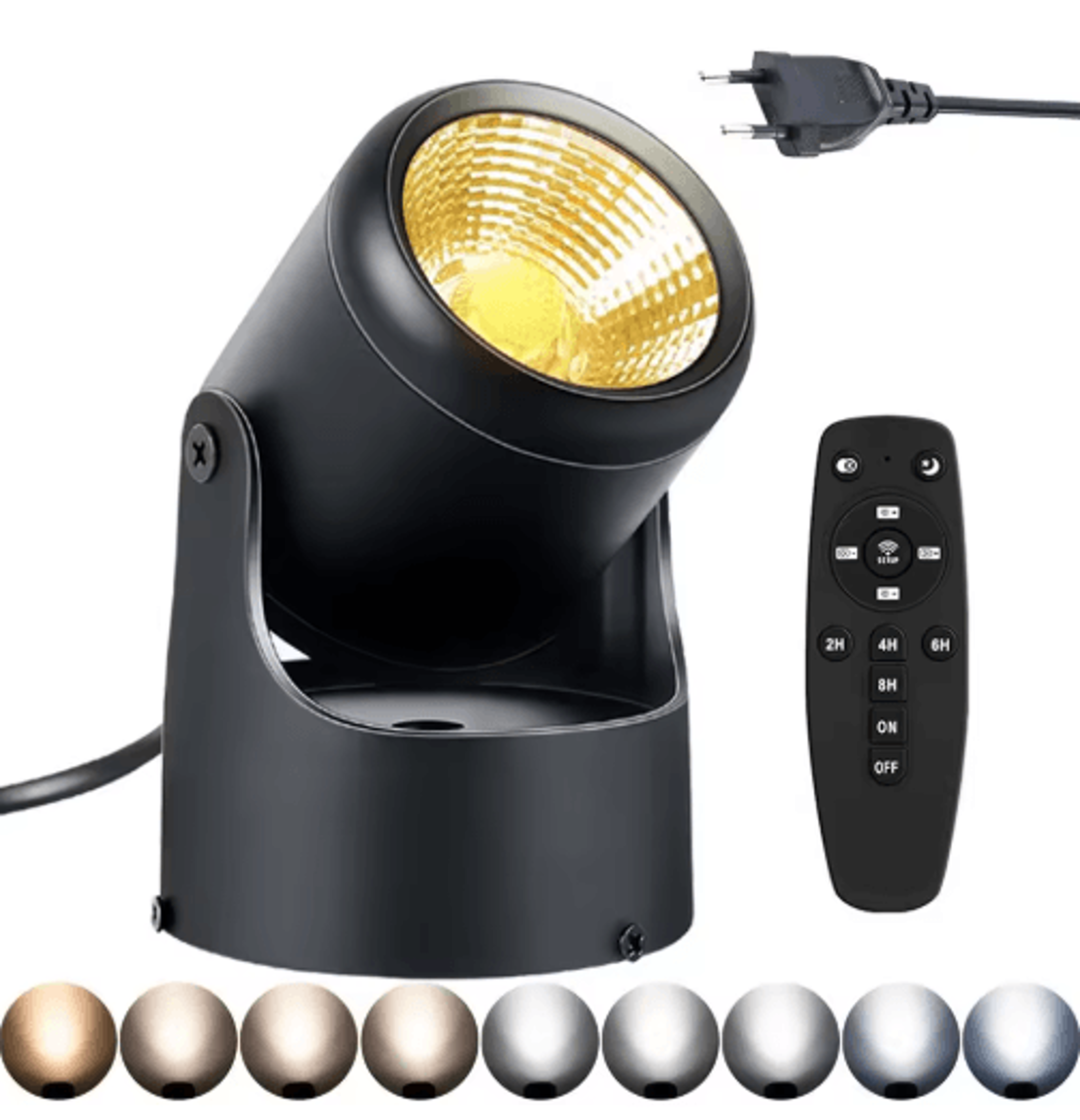 10W LED Indoor Spotlight  Remote Control Dimmable Accent Light For Plants  Artwork 2