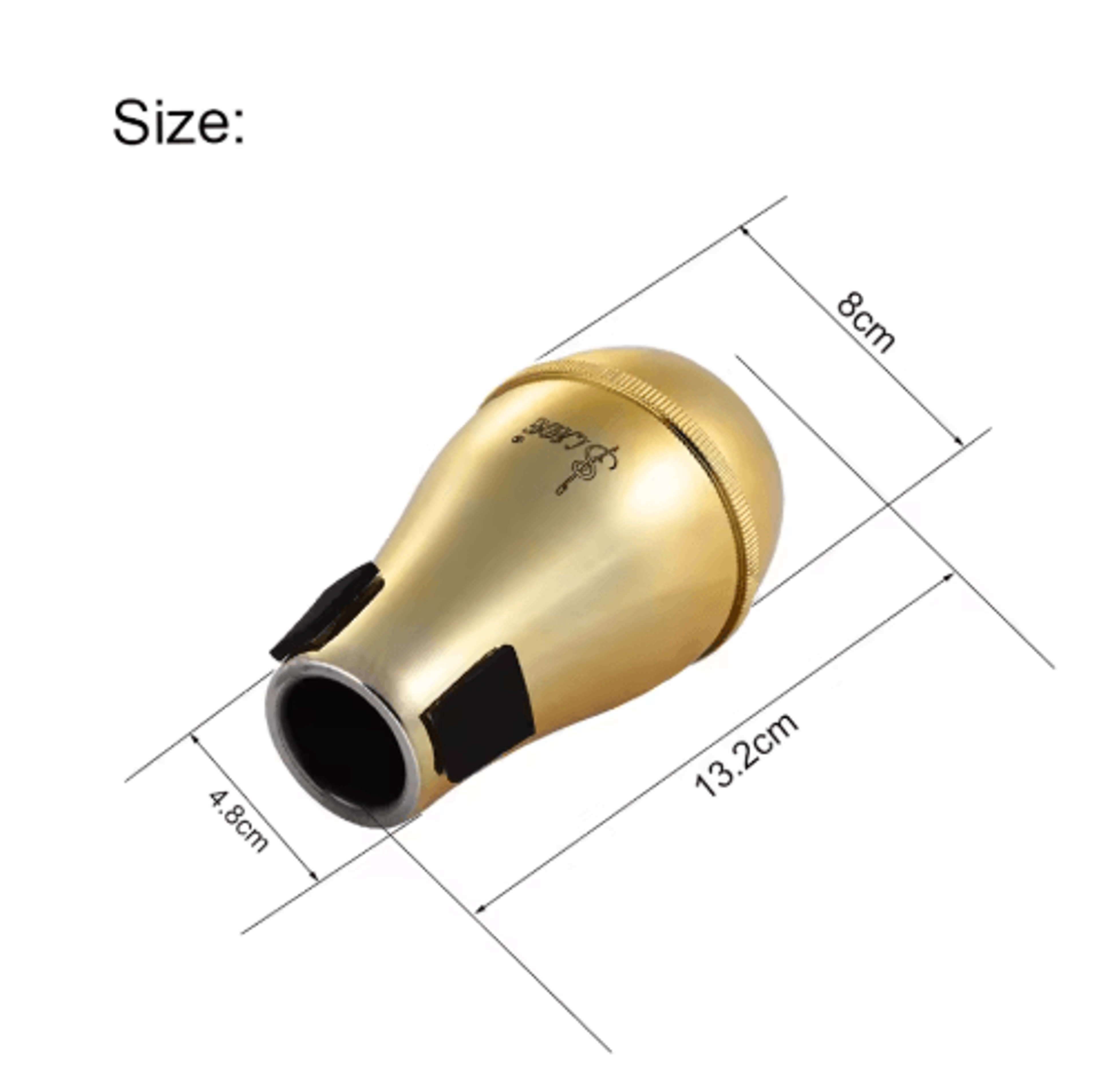 Lightweight Trombone Straight Mute  ABS Practice Silencer For Alto  Tenor Trombones 5