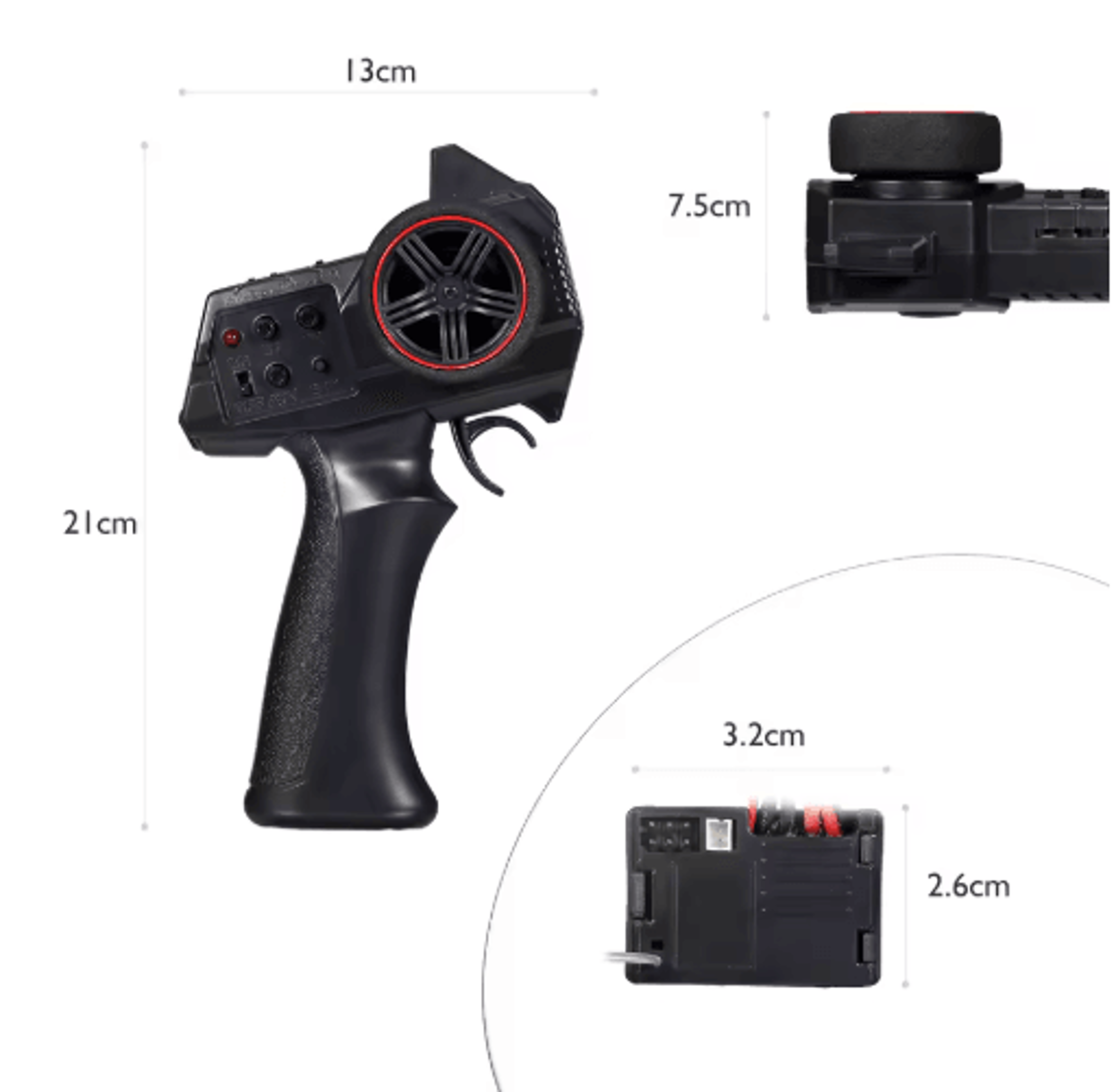 RC Transmitter  2in1 Receiver ESC Kit  Remote Controller For RC Cars  Boats 4