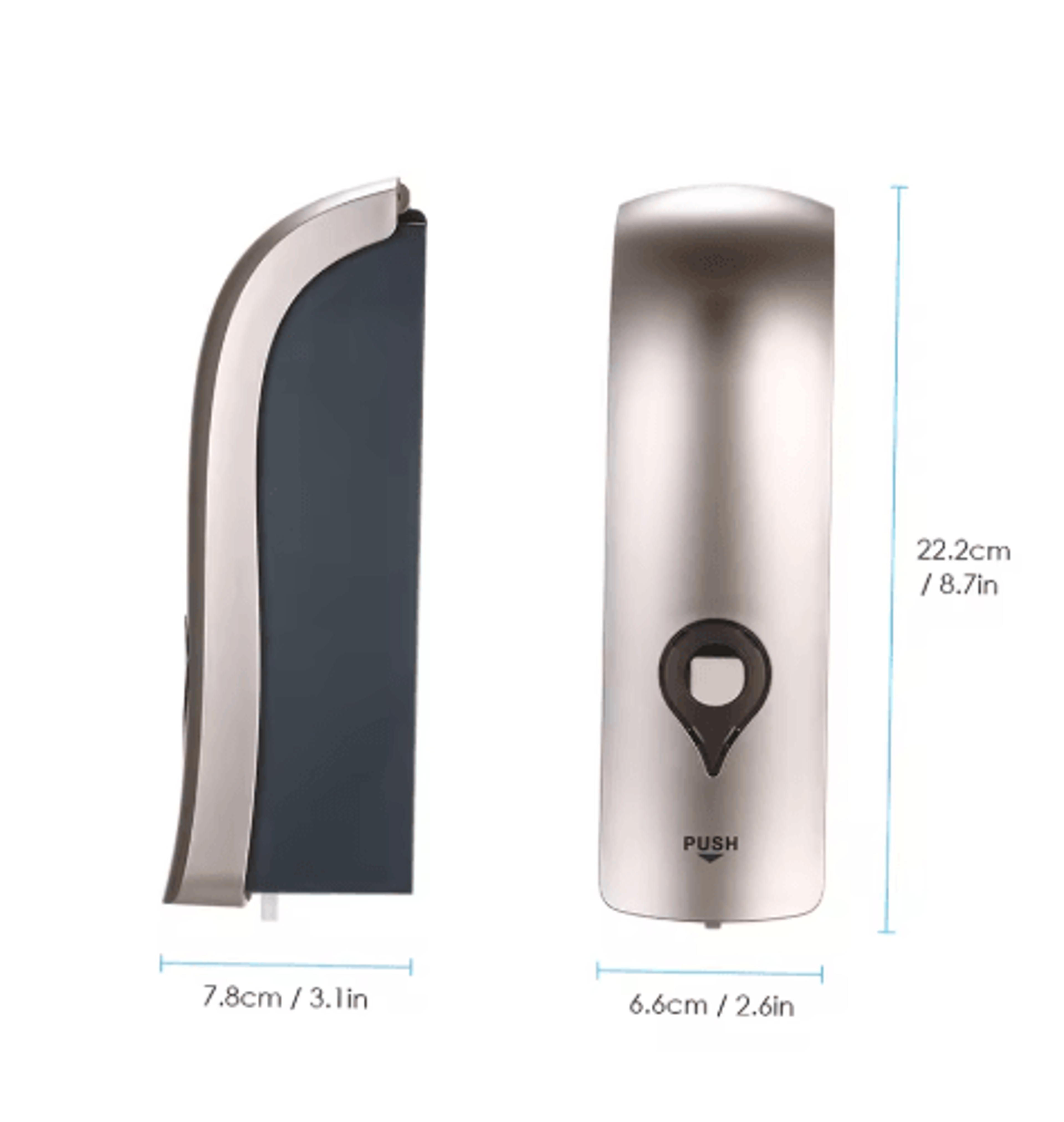 300ml Wall Mounted Soap Dispenser  NoDrill Bathroom Shampoo  Shower Gel Holder 1