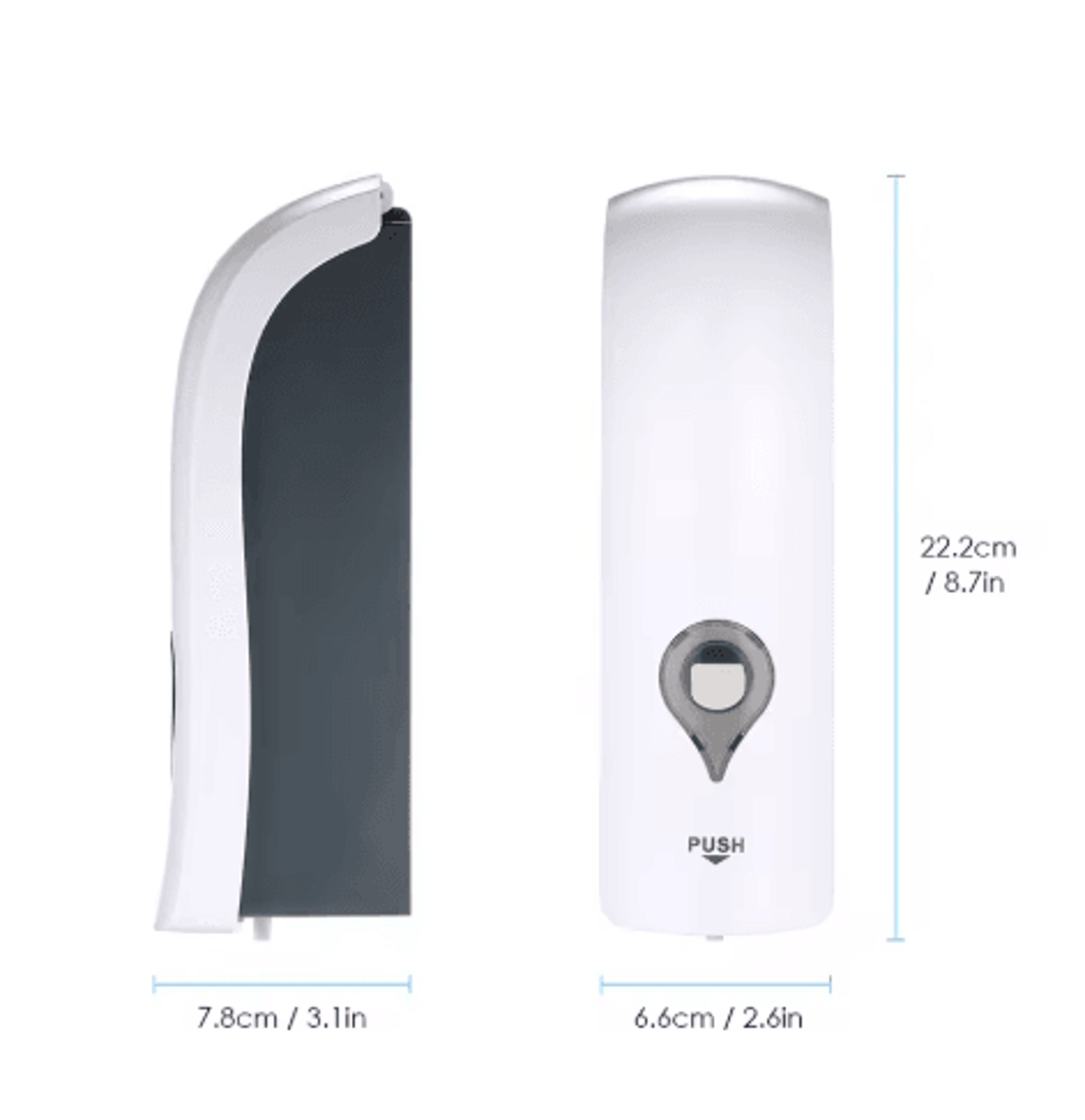 300ml Wall Mounted Soap Dispenser  NoDrill Bathroom Shampoo  Shower Gel Holder 2