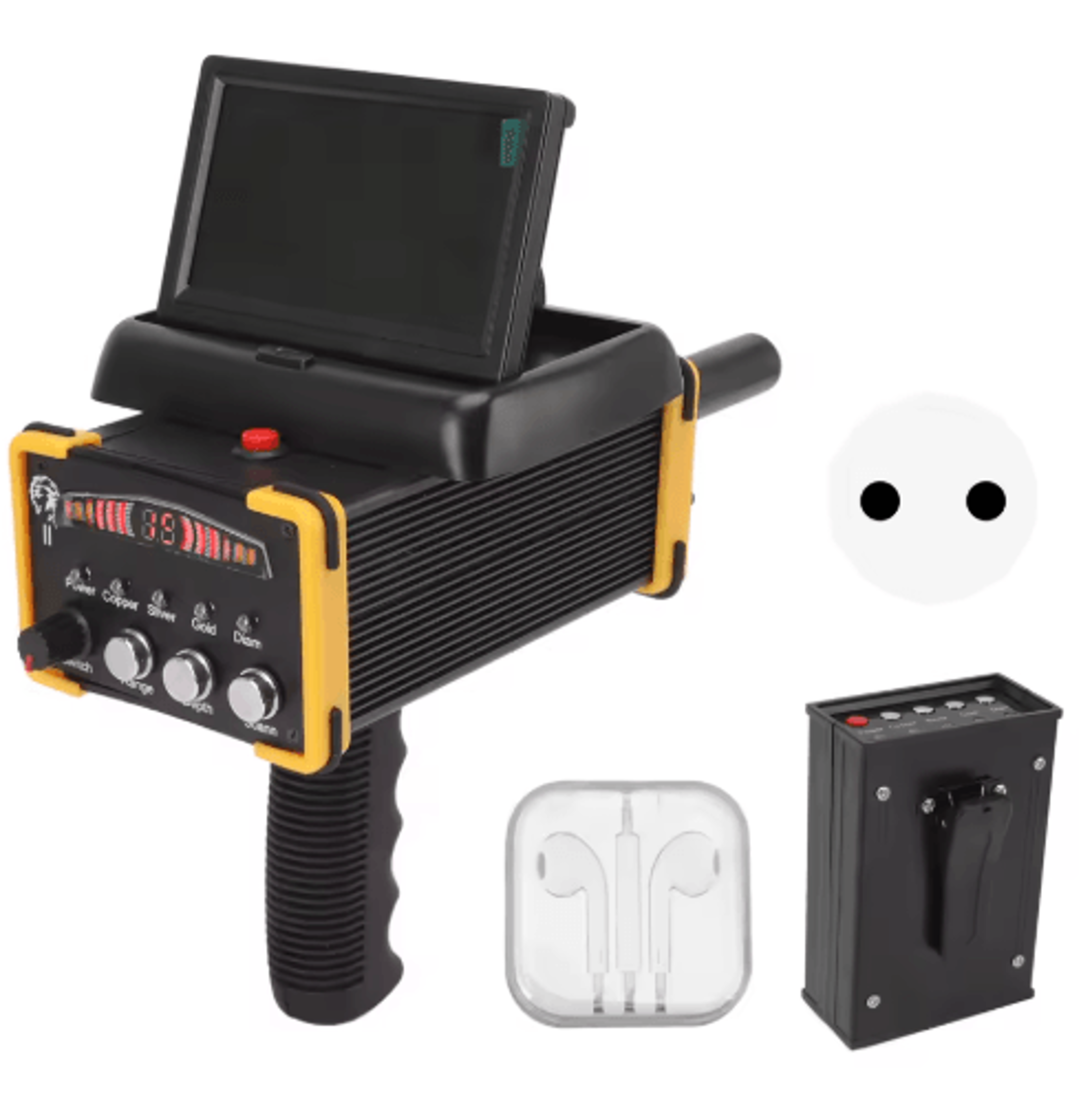 GR9000 Handheld Metal Detector  Foldable Gold Finder With Display Screen 3