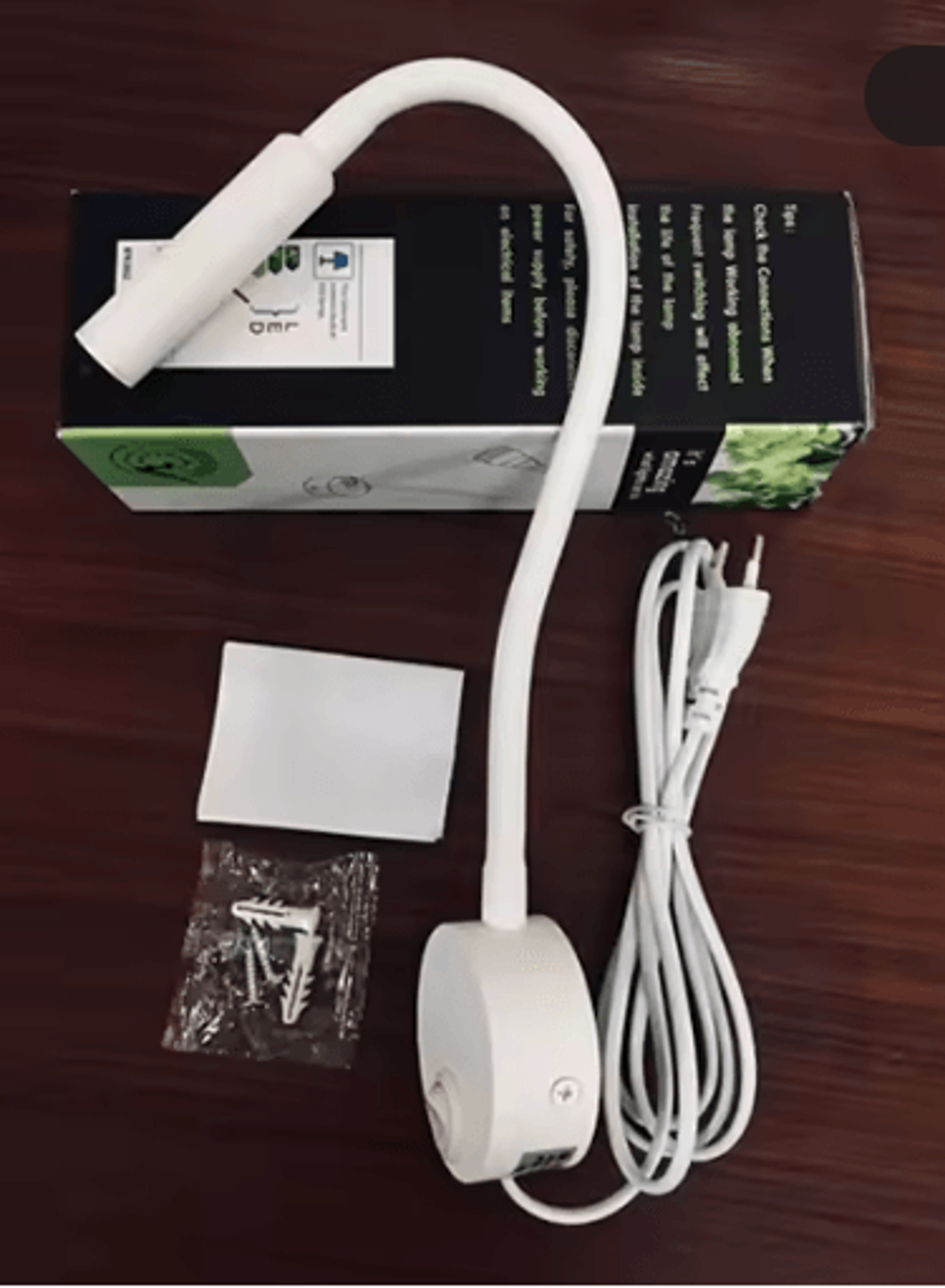 3W LED Wall Reading Lamp  Bedside Spotlight With EU Or US Plug 4