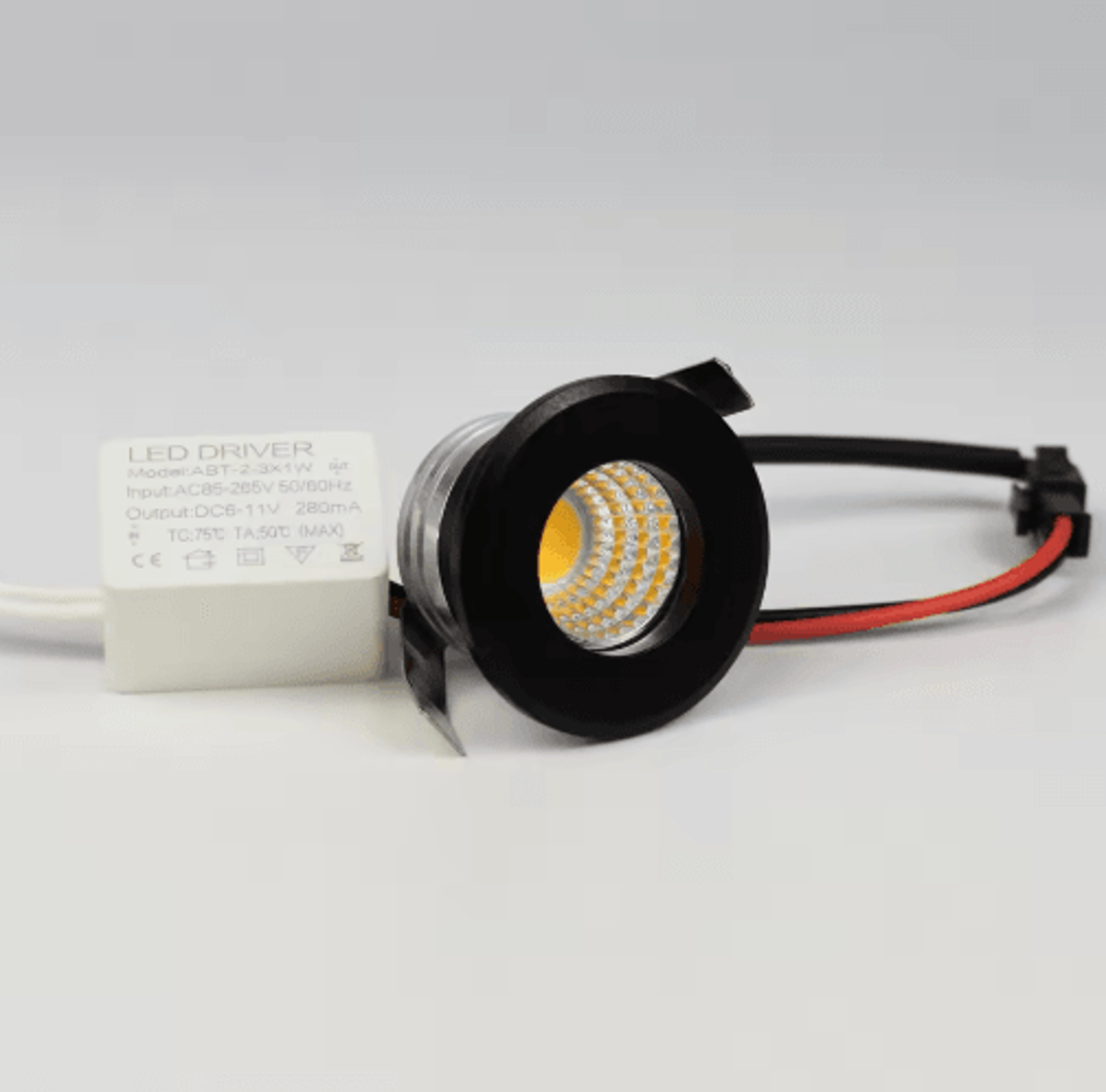 3W Mini COB LED Downlight  Dimmable Recessed Ceiling And Cabinet Spotlight 1