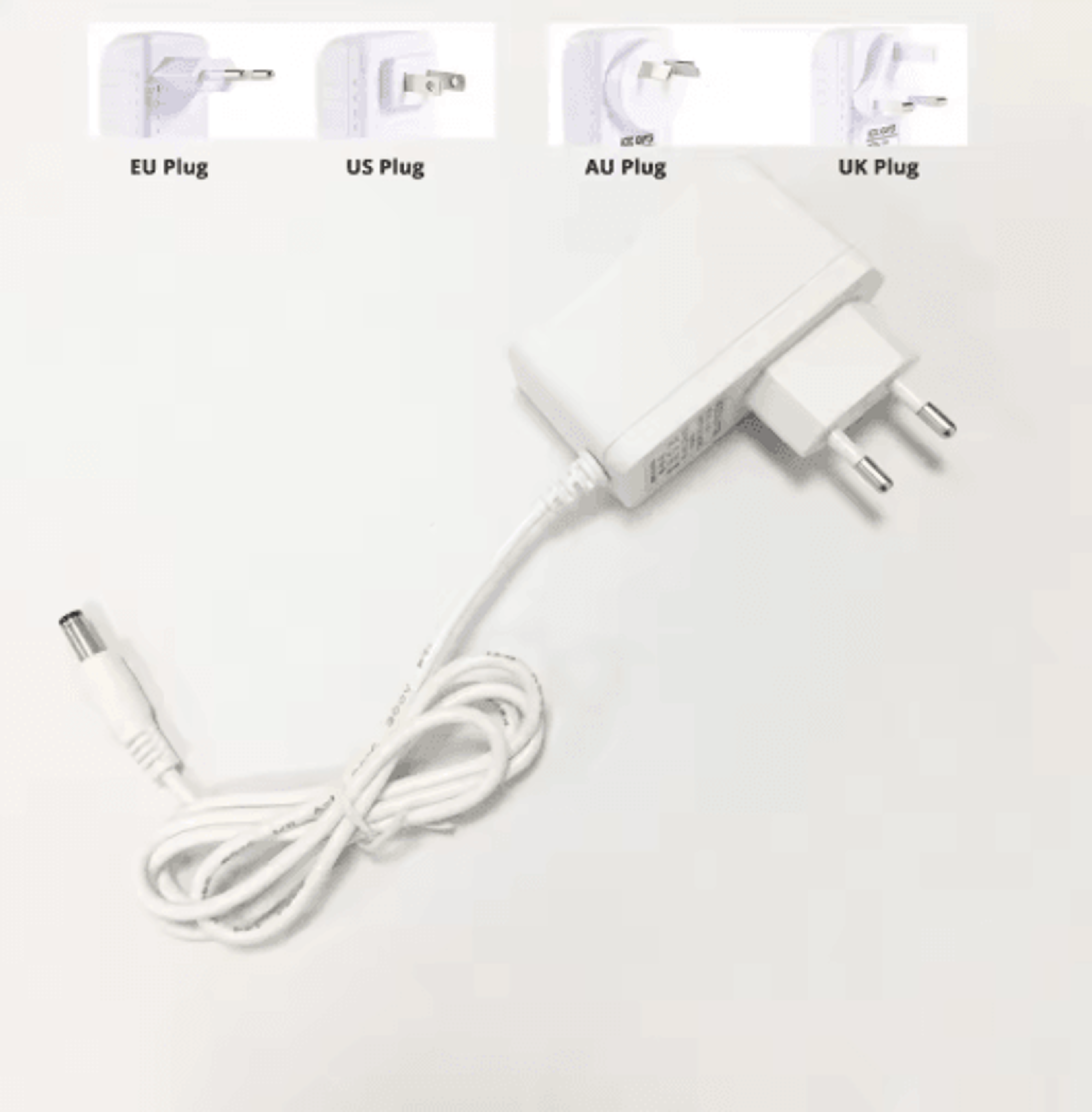 12V Power Supply Adapter  1A 2A 3A DC Transformer With White Housing 3