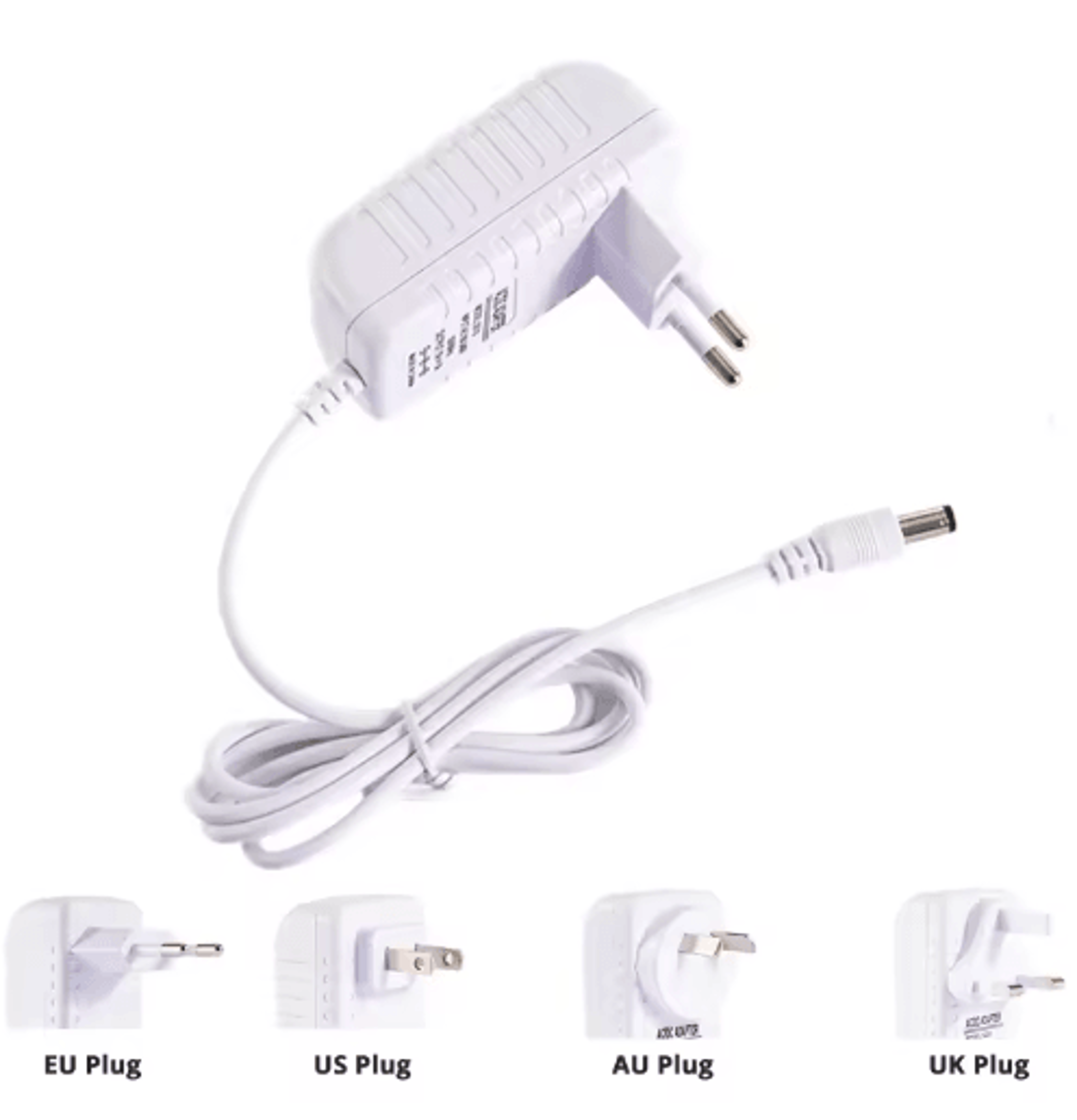 12V Power Supply Adapter  1A 2A 3A DC Transformer With White Housing 0