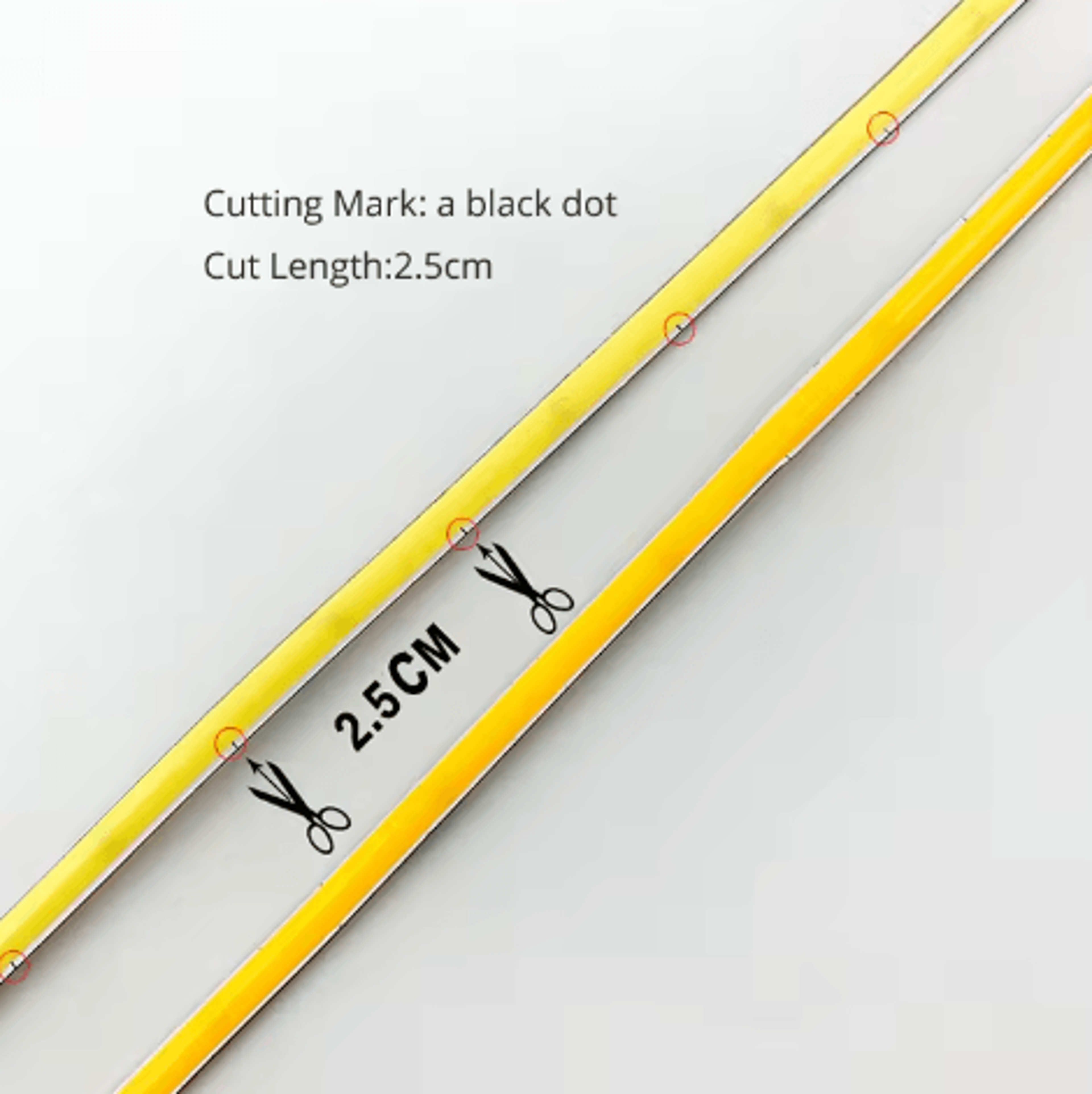 4mm COB LED Strip Light  12V Flexible 480 LED Tape Light CRI90 5