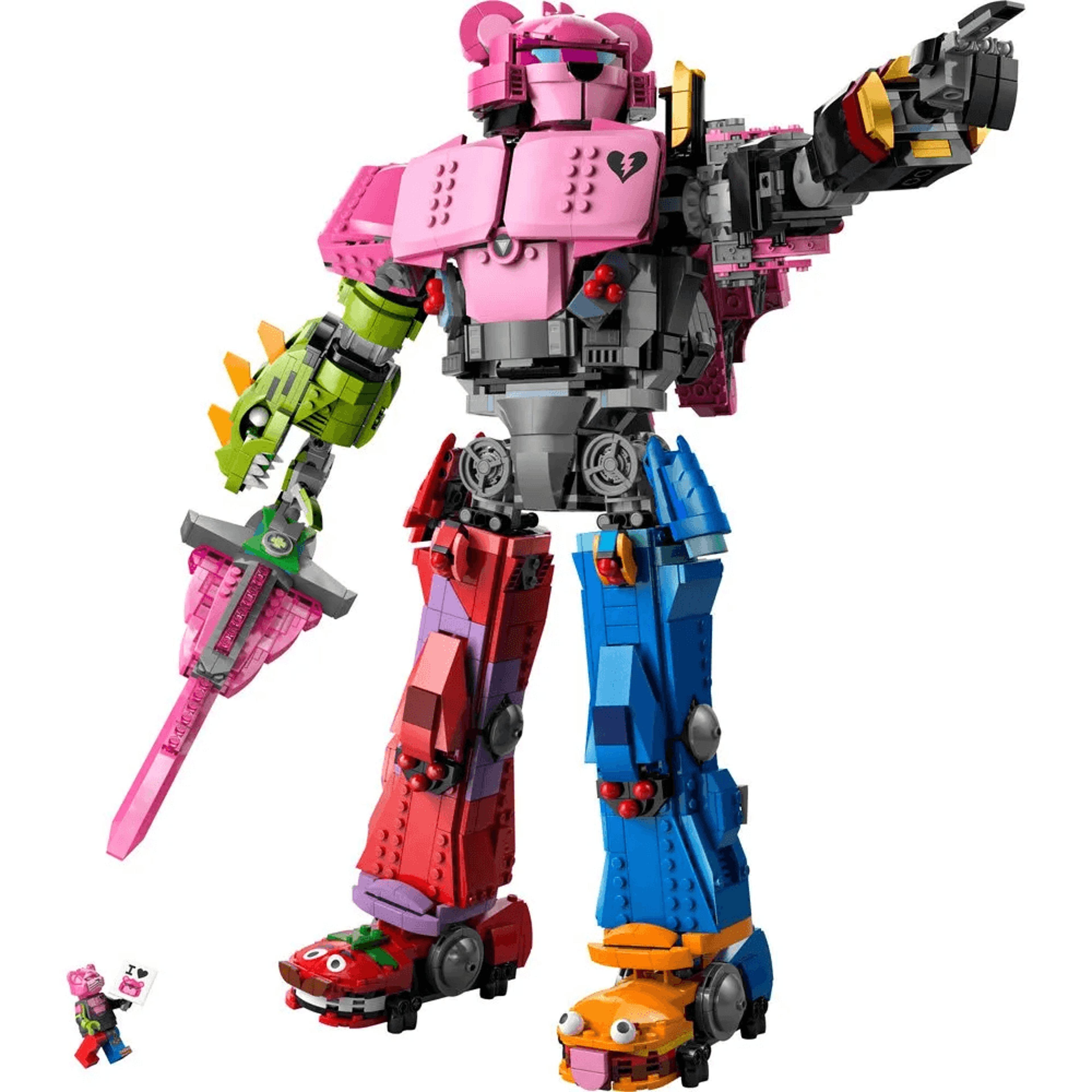 Fortnite Mecha Team Leader Robot Building Blocks Action Model Set 0