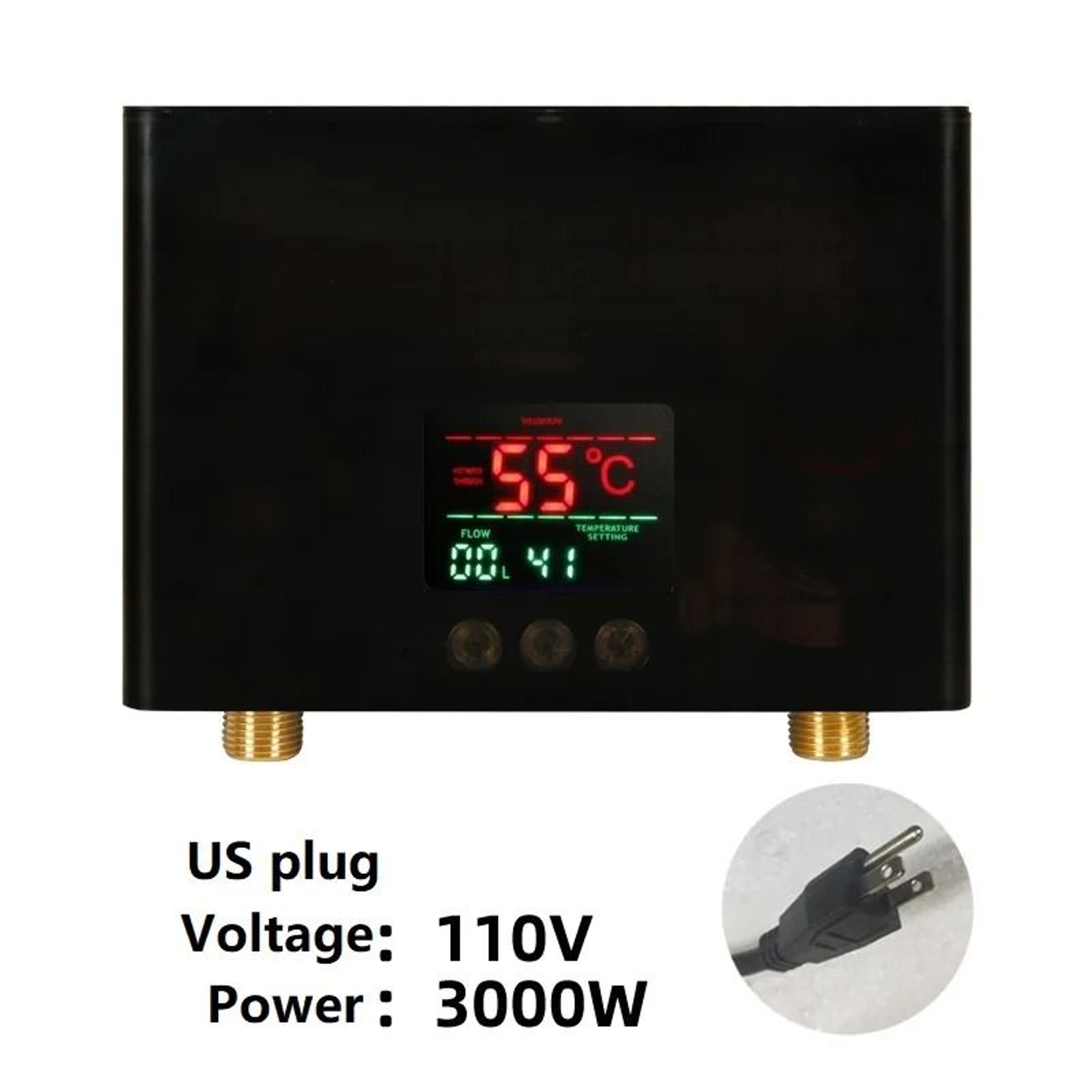 Instant Electric Water Heater Wall Mounted For Bathroom And Kitchen 110V 220V 2