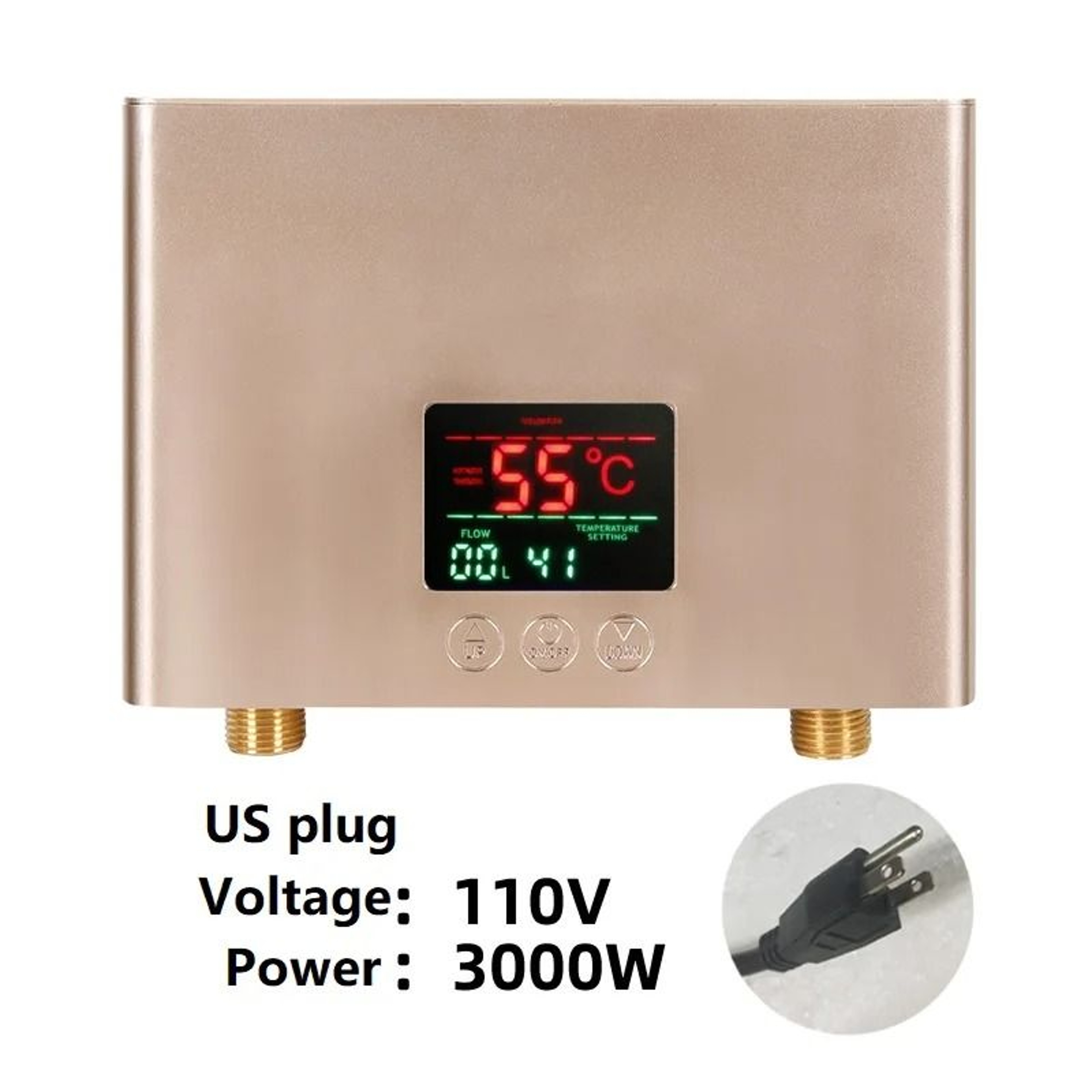 Instant Electric Water Heater Wall Mounted For Bathroom And Kitchen 110V 220V 3