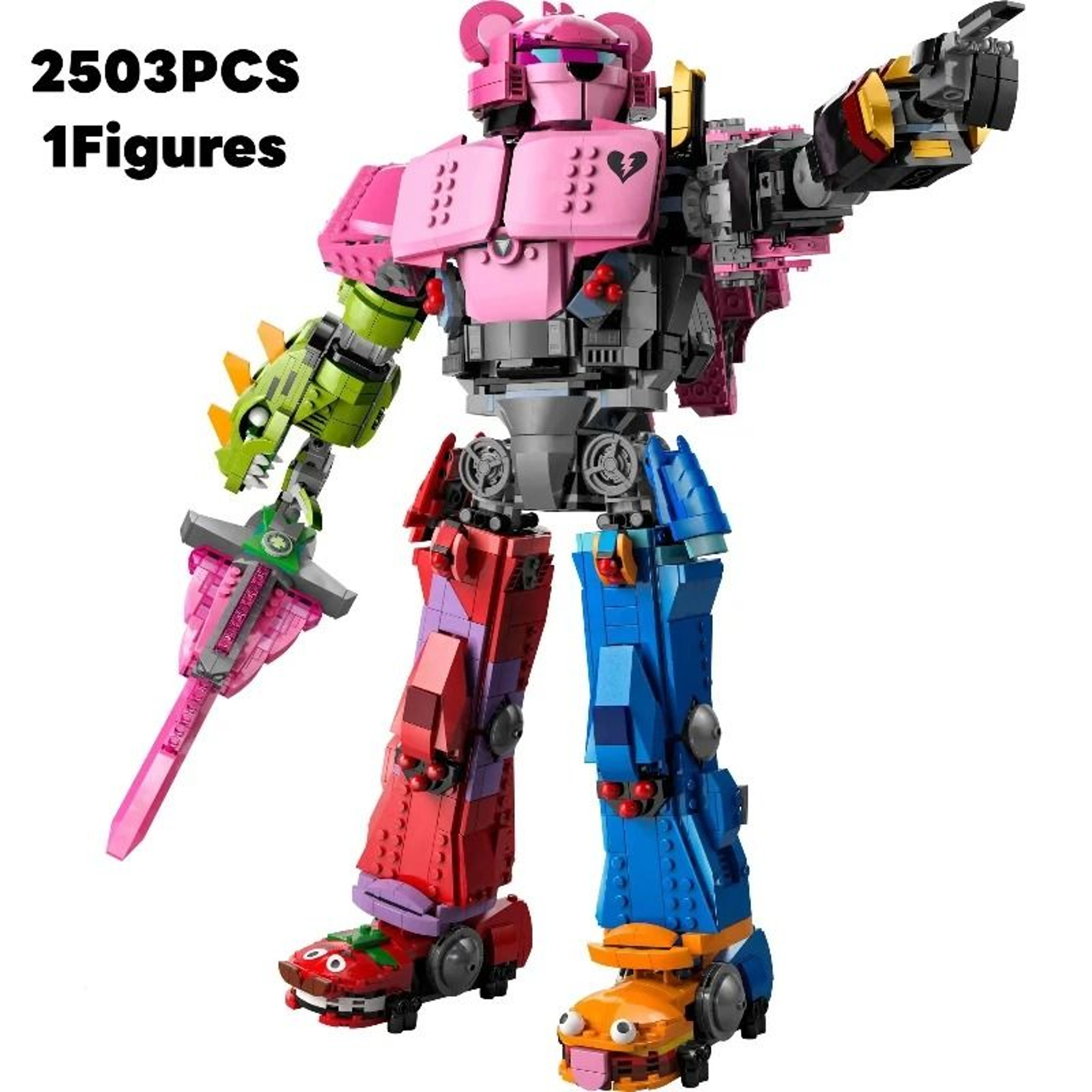 Fortnite Mecha Team Leader Robot Building Blocks Action Model Set 5
