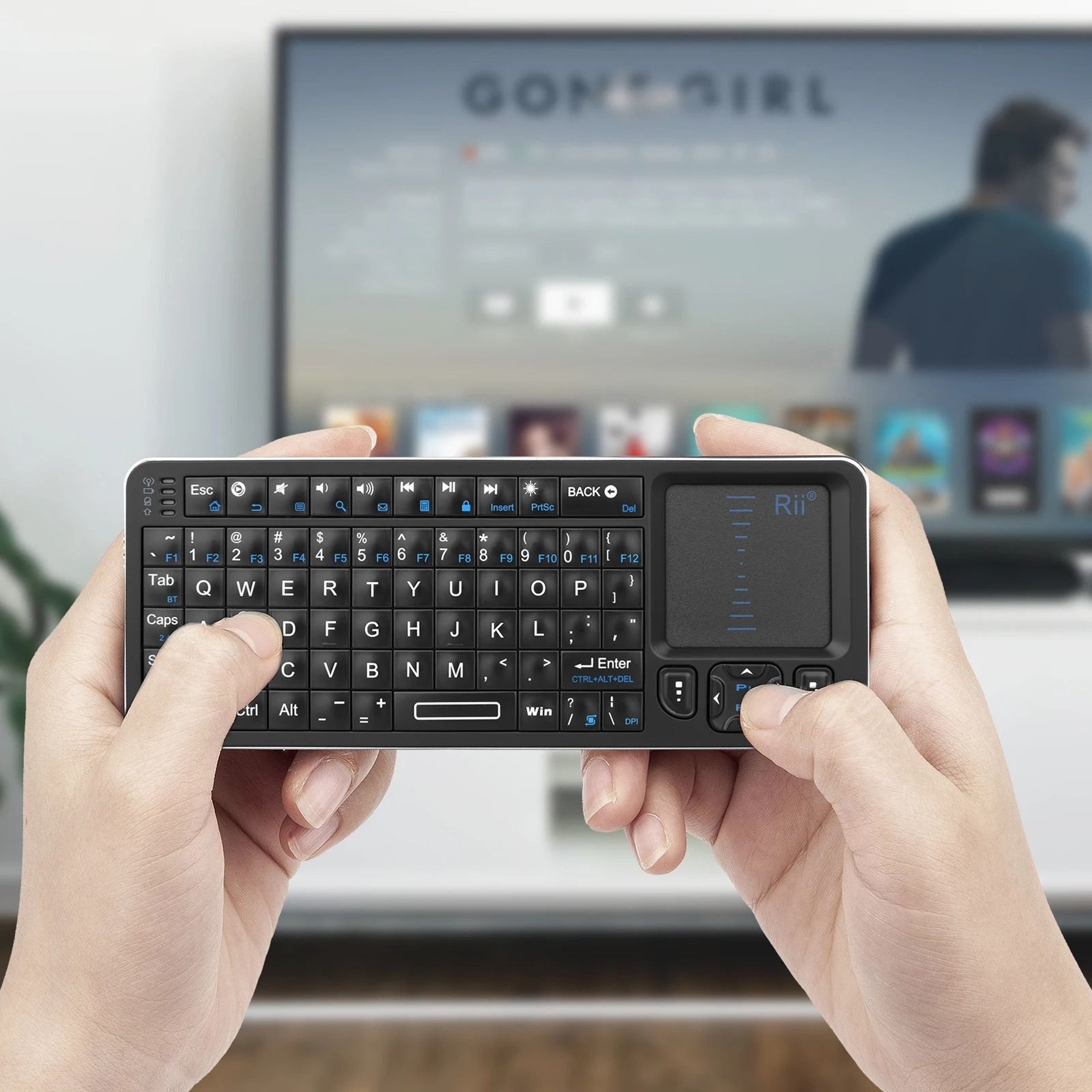 Rii K06 Mini Bluetooth Backlit Wireless Keyboard With Touchpad 1