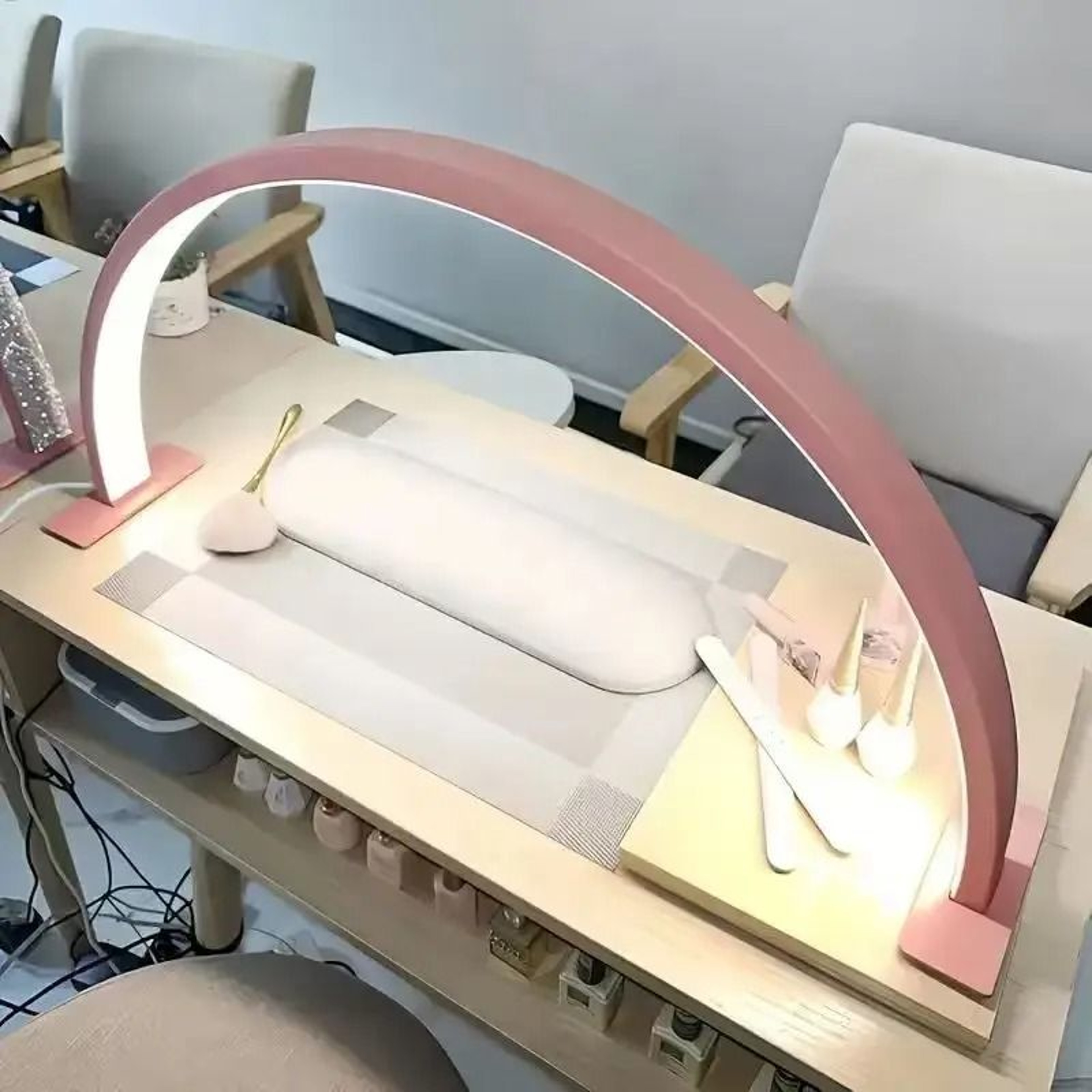 Moon Arc LED Nail Desk Lamp With Adjustable Brightness 6