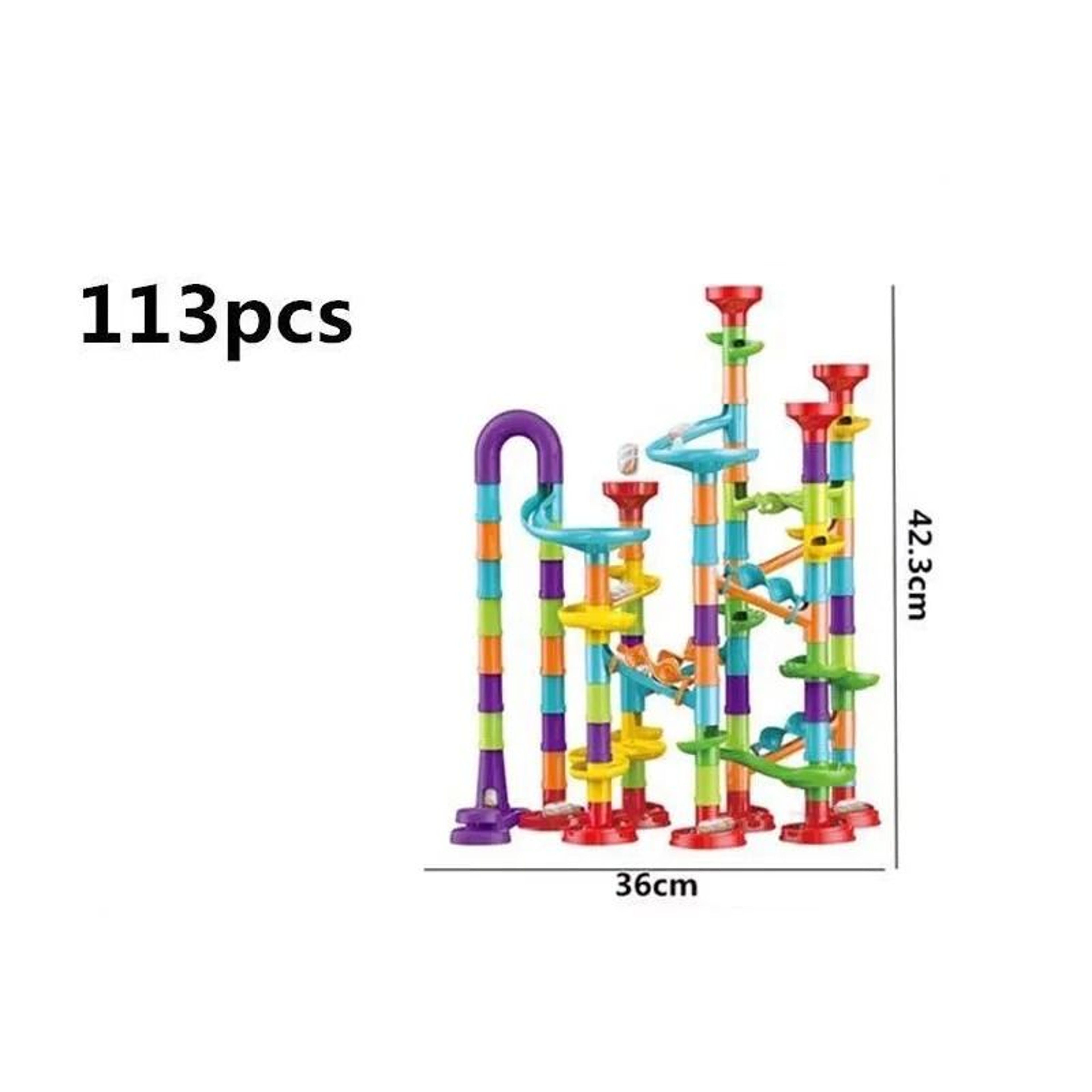 Kids Marble Run Building Blocks Race Track Set 3
