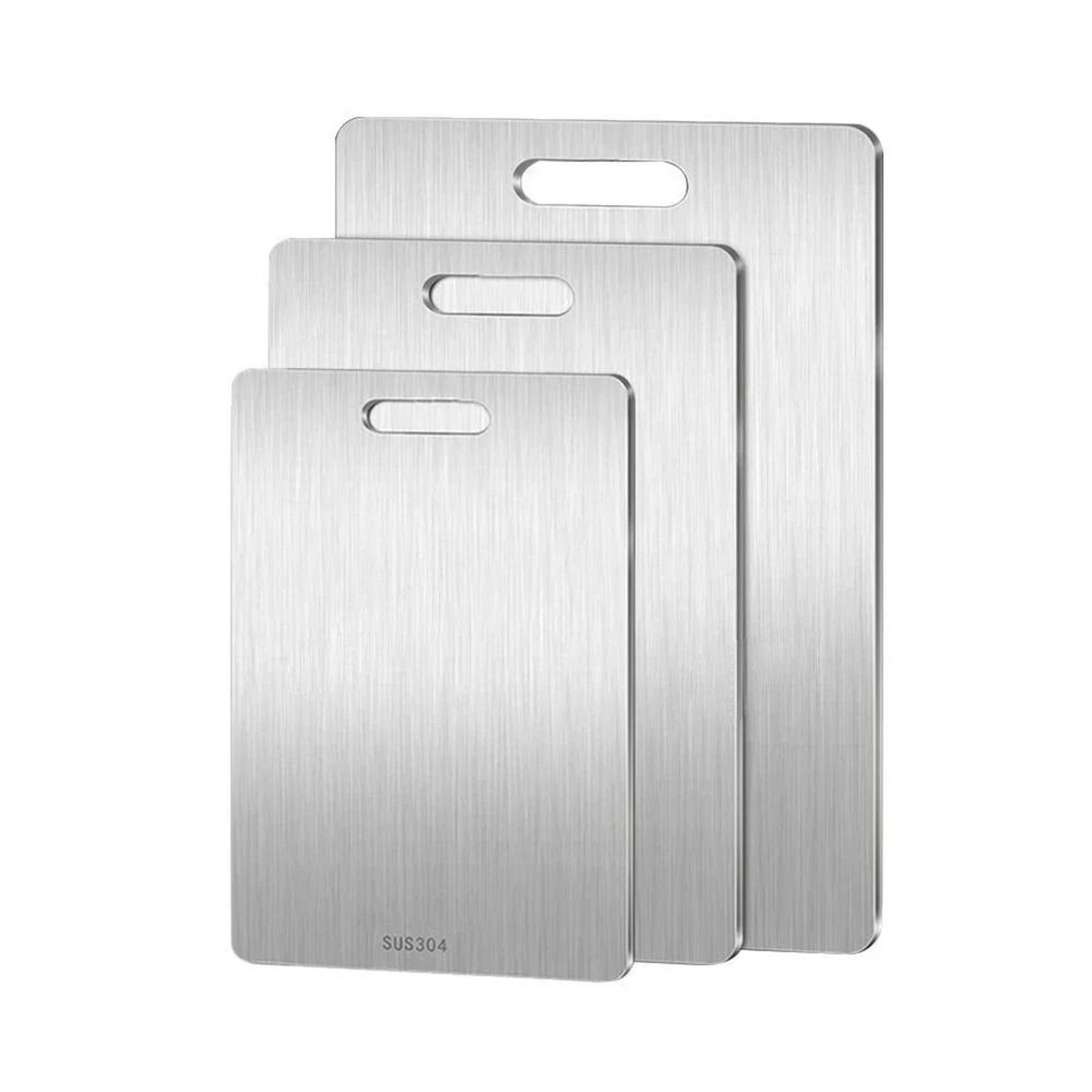 Stainless Steel Double Sided Cutting Board For Kitchen And Dough Prep 2