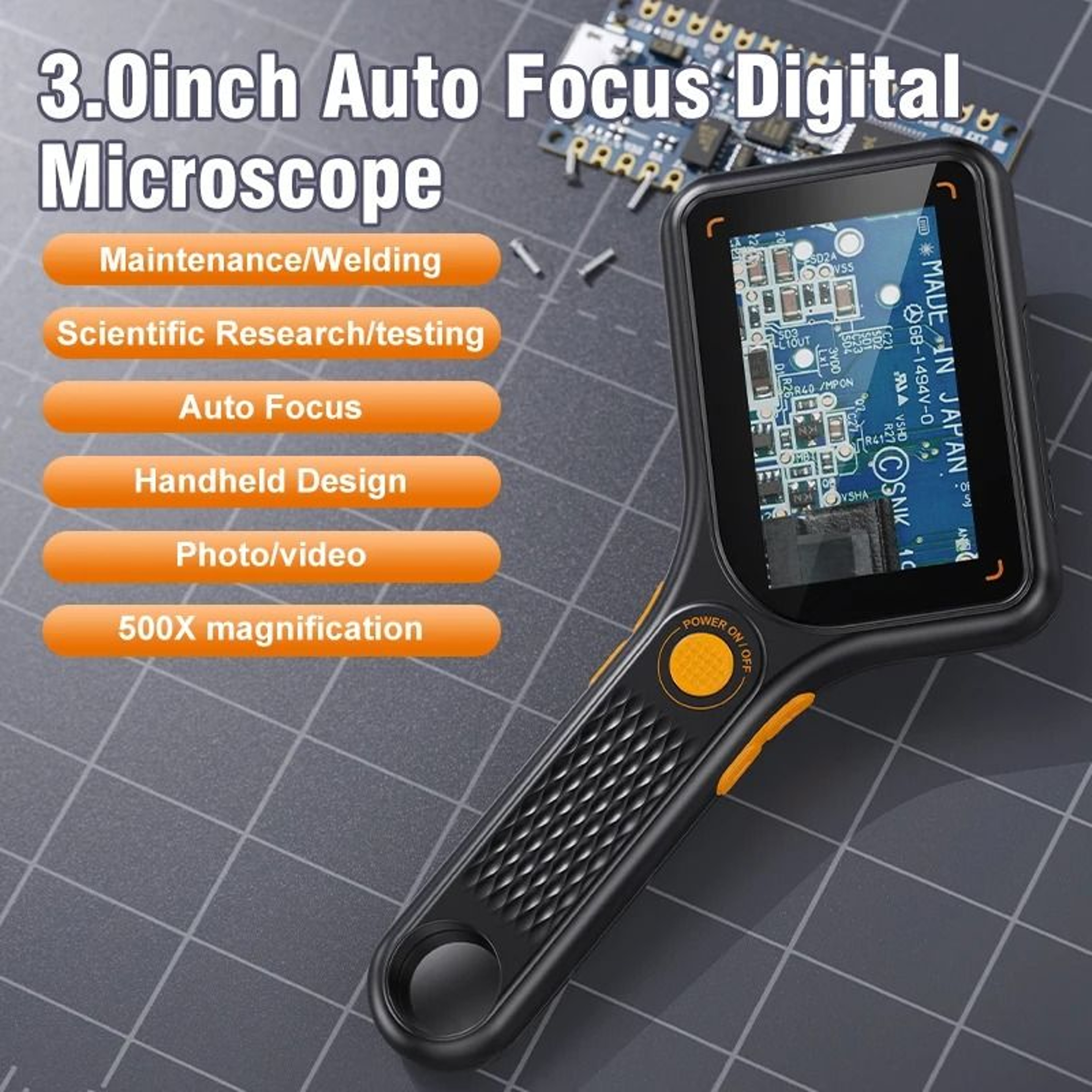 Handheld Digital Microscope With IPS Screen And 500x Magnification 6