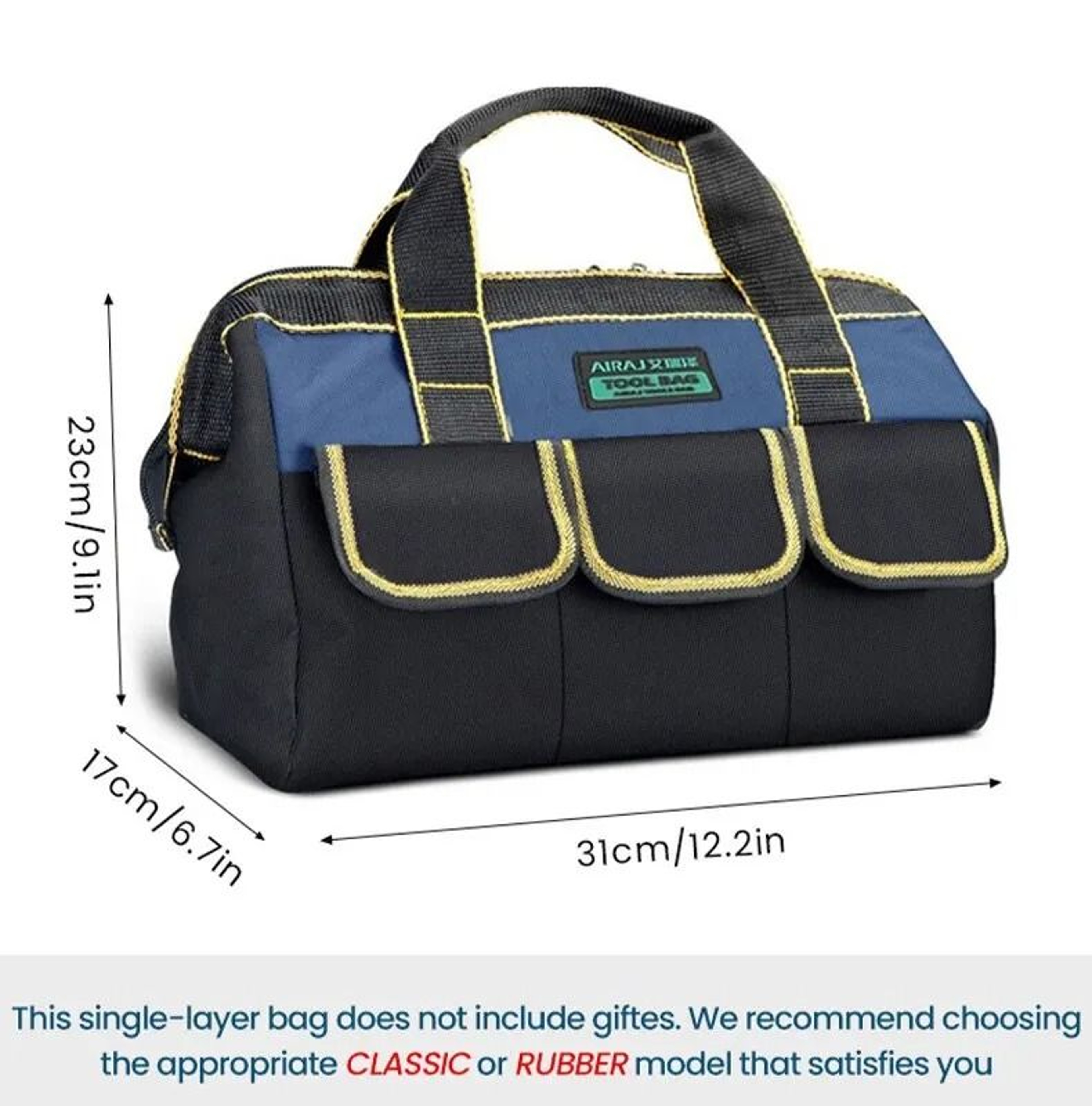 AIRAJ Heavy Duty Waterproof Tool Bag With Large Capacity 3